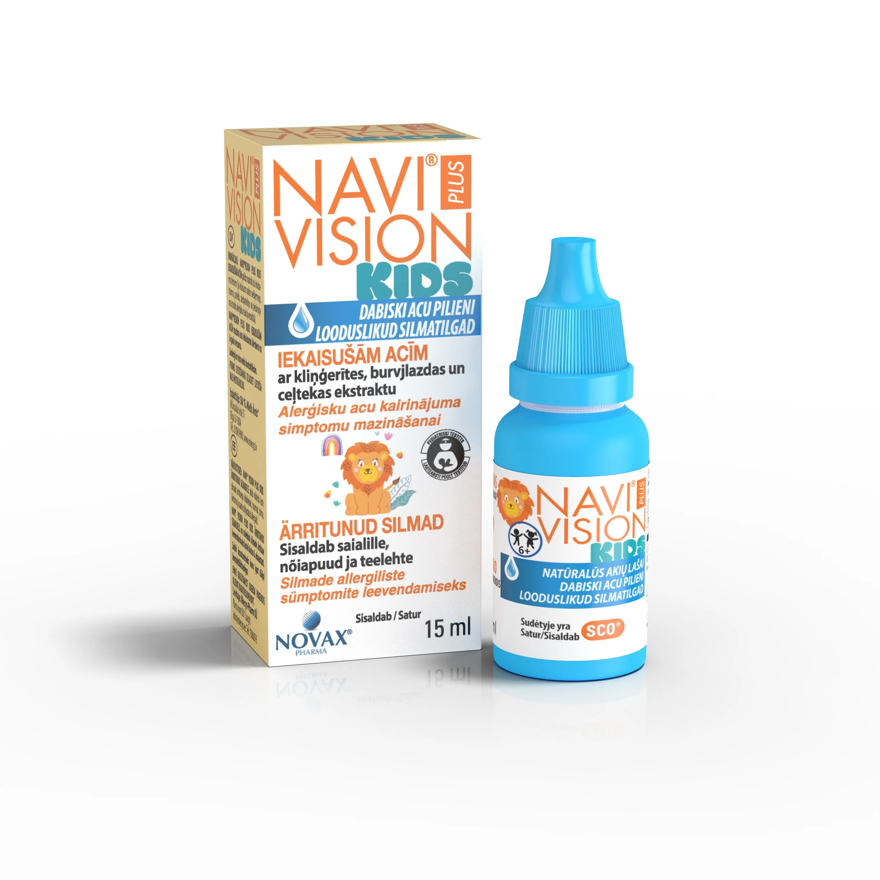 NAVI VISION PLUS KIDS SILMATILGAD 15ML - Tootepilt 