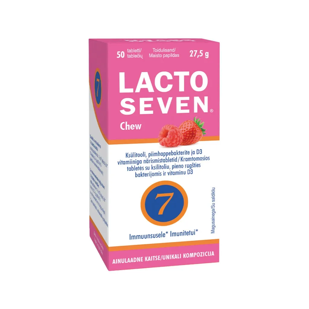 LACTOSEVEN CHEW NÄRIMISTBL N50 - Tootepilt 