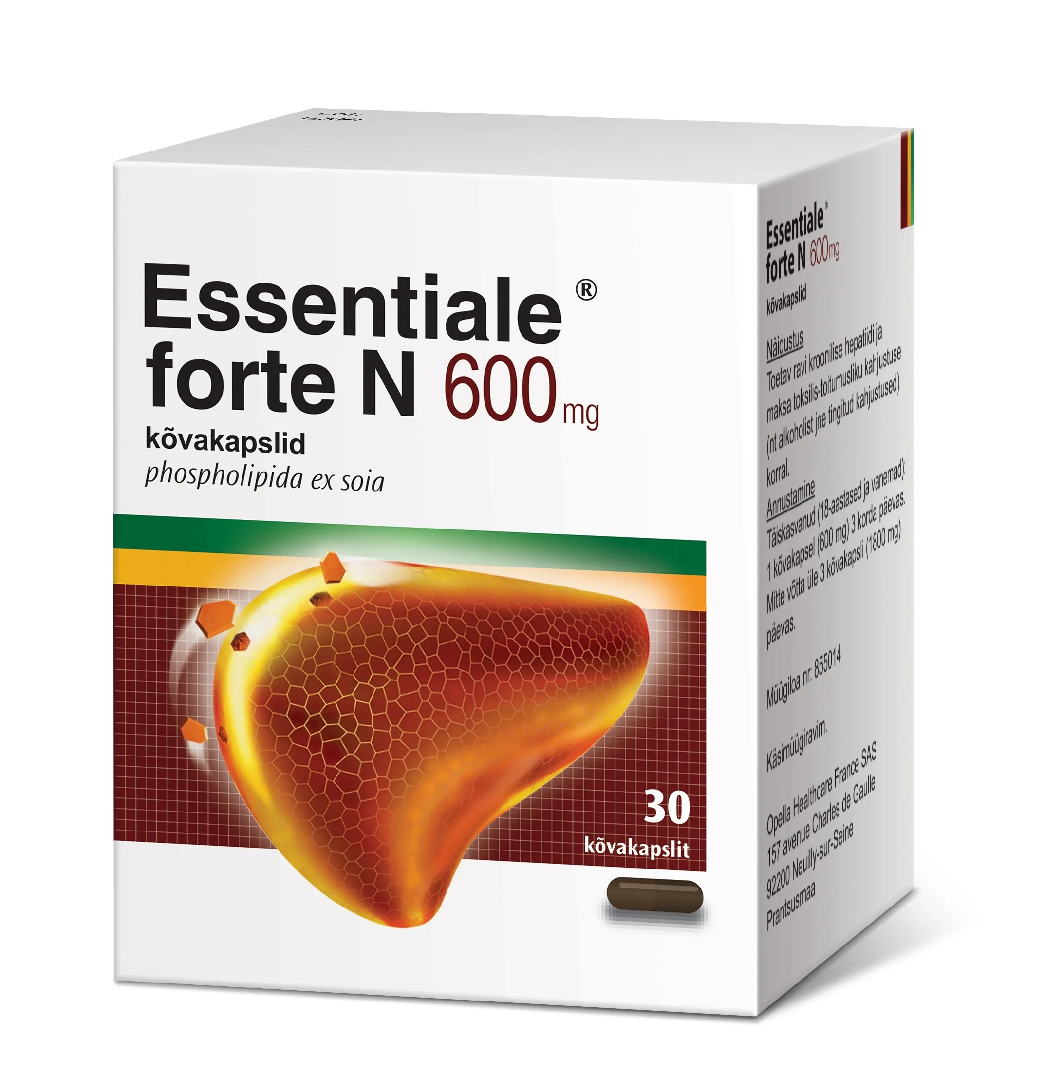 ESSENTIALE FORTE N CAPS 600MG N30 - Tootepilt 5