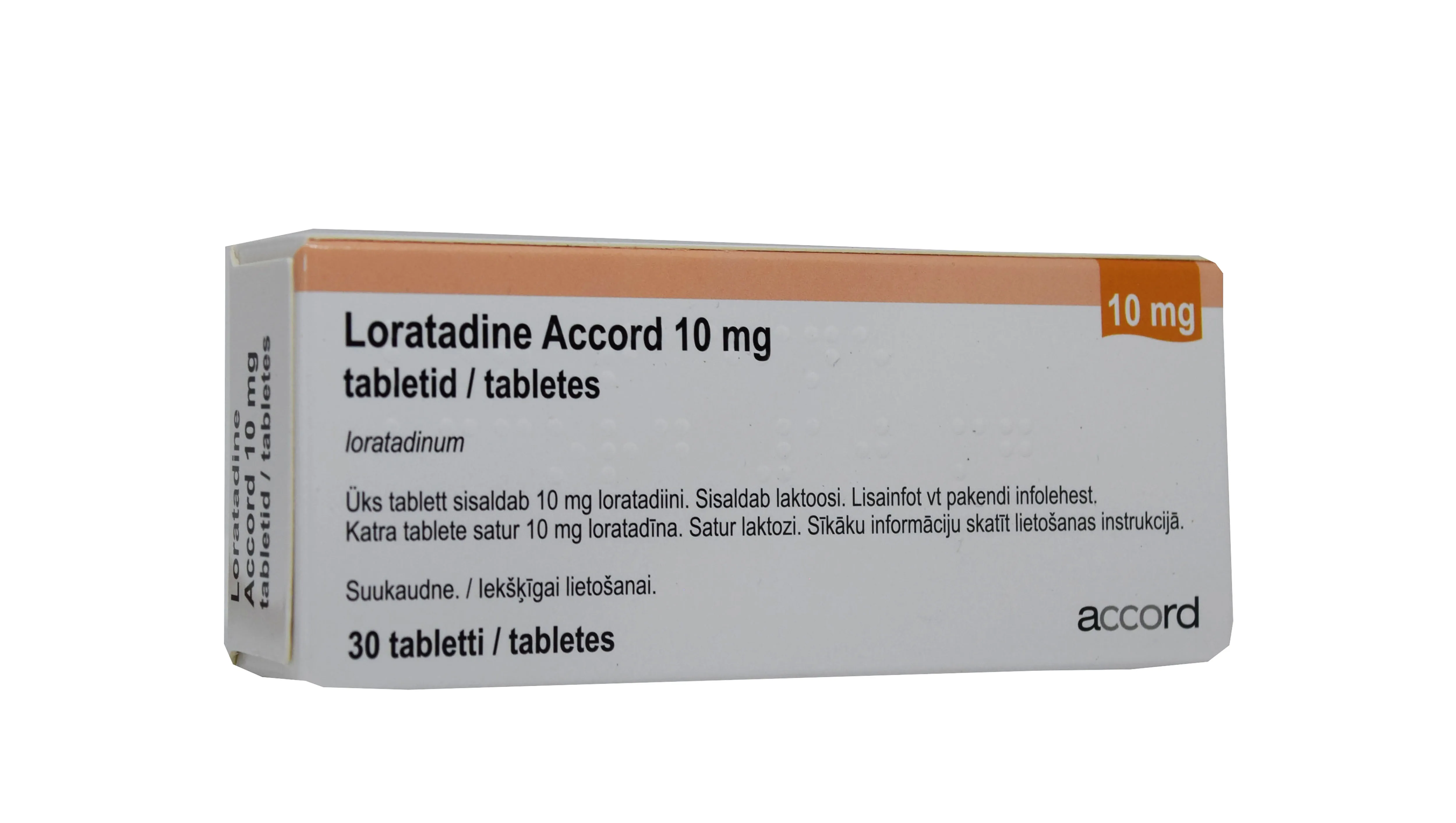 LORATADINE ACCORD TBL 10MG N30 - Tootepilt 