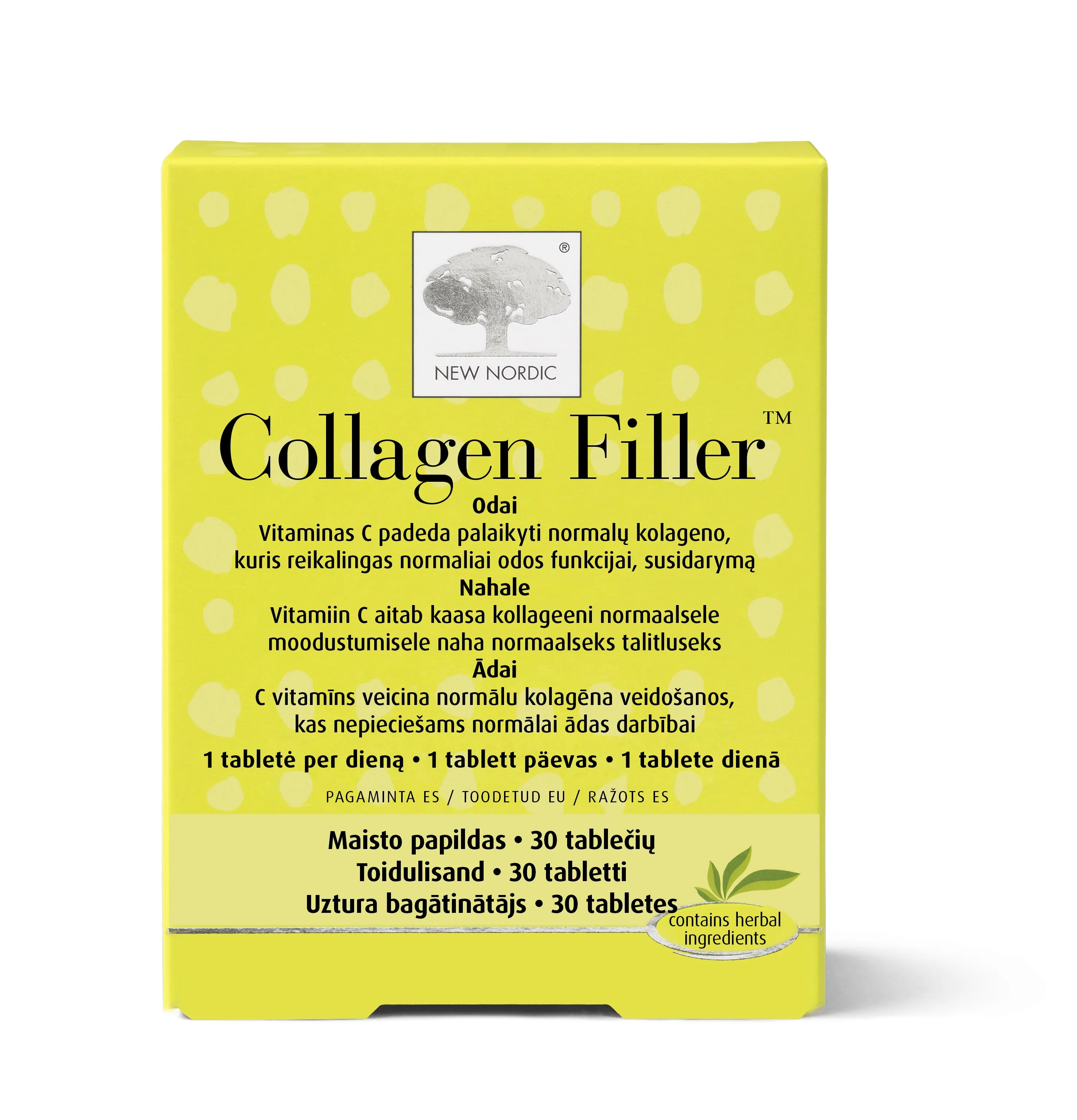 NEW NORDIC COLLAGEN FILLER TBL N30 - Tootepilt 