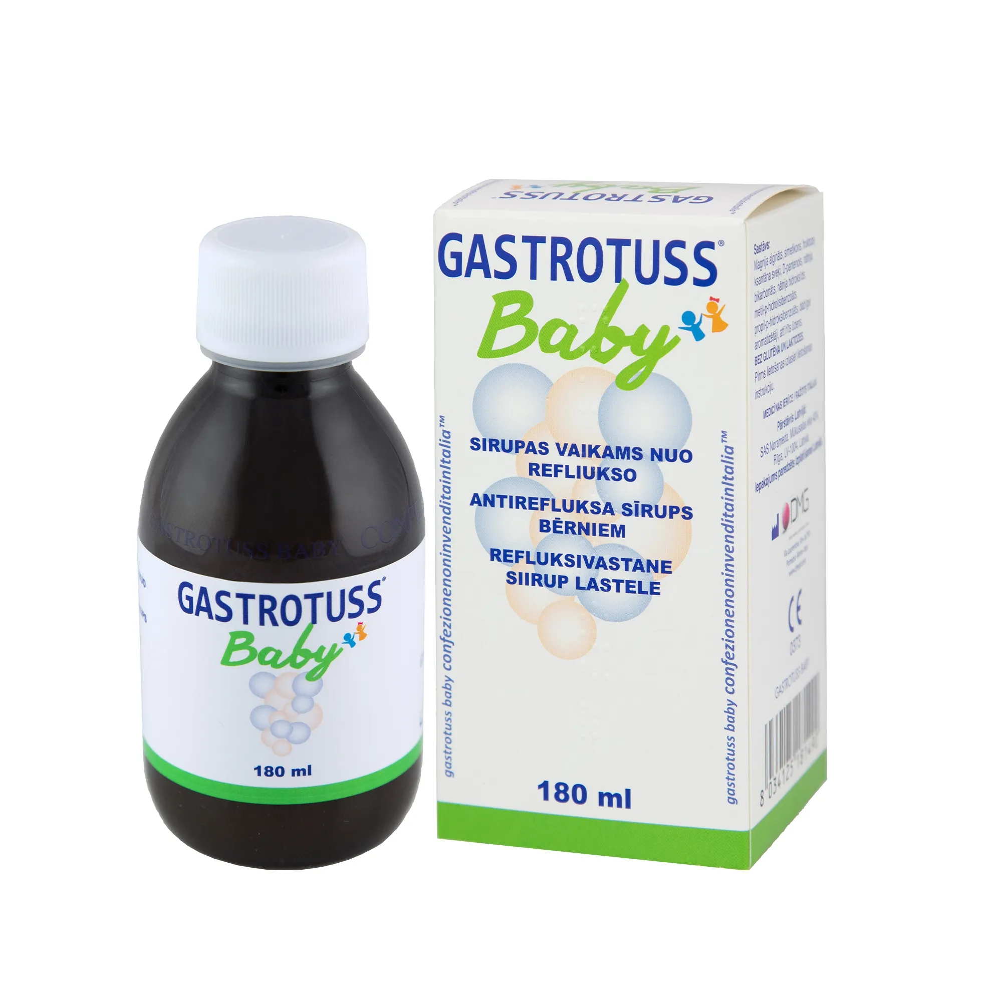 GASTROTUSS BABY REFLUKSIVASTANE SIIRUP LASTELE 180ML - Tootepilt 