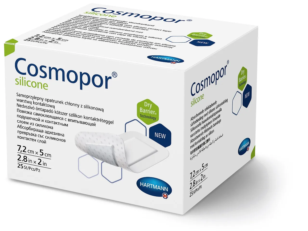 COSMOPOR SILICONE 7,2CMX5CM N25 - Tootepilt 