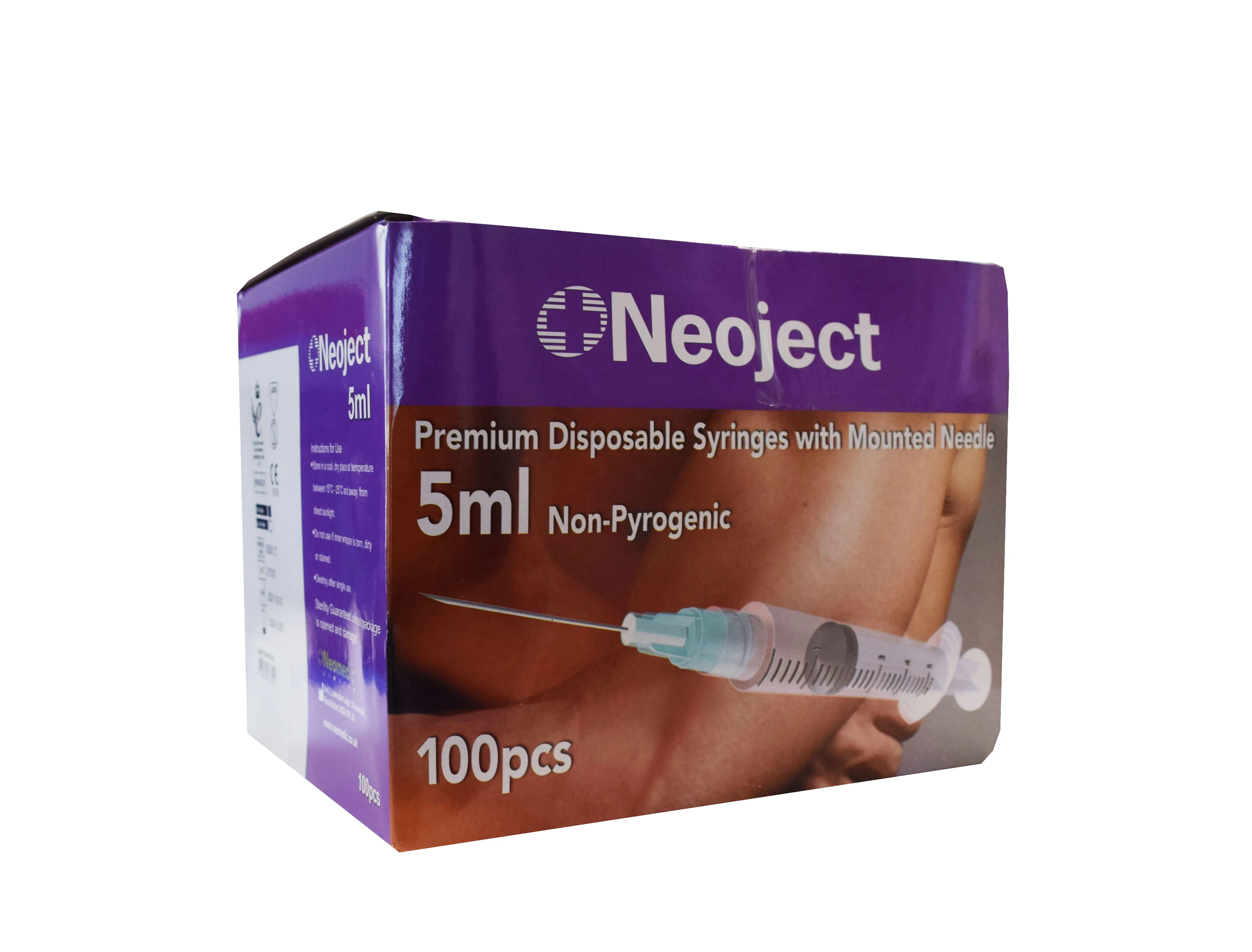 SÜSTAL NÕELAGA NEOJECT 5ML 3 OSALINE (23G) N100 /SLIP TIP/ - Tootepilt 