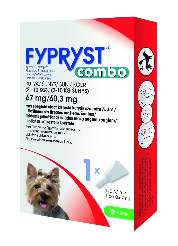FYPRYST COMBO TÄPILAHUS 67+60,3MG/0,67ML N1 (2-10KG) - Tootepilt 