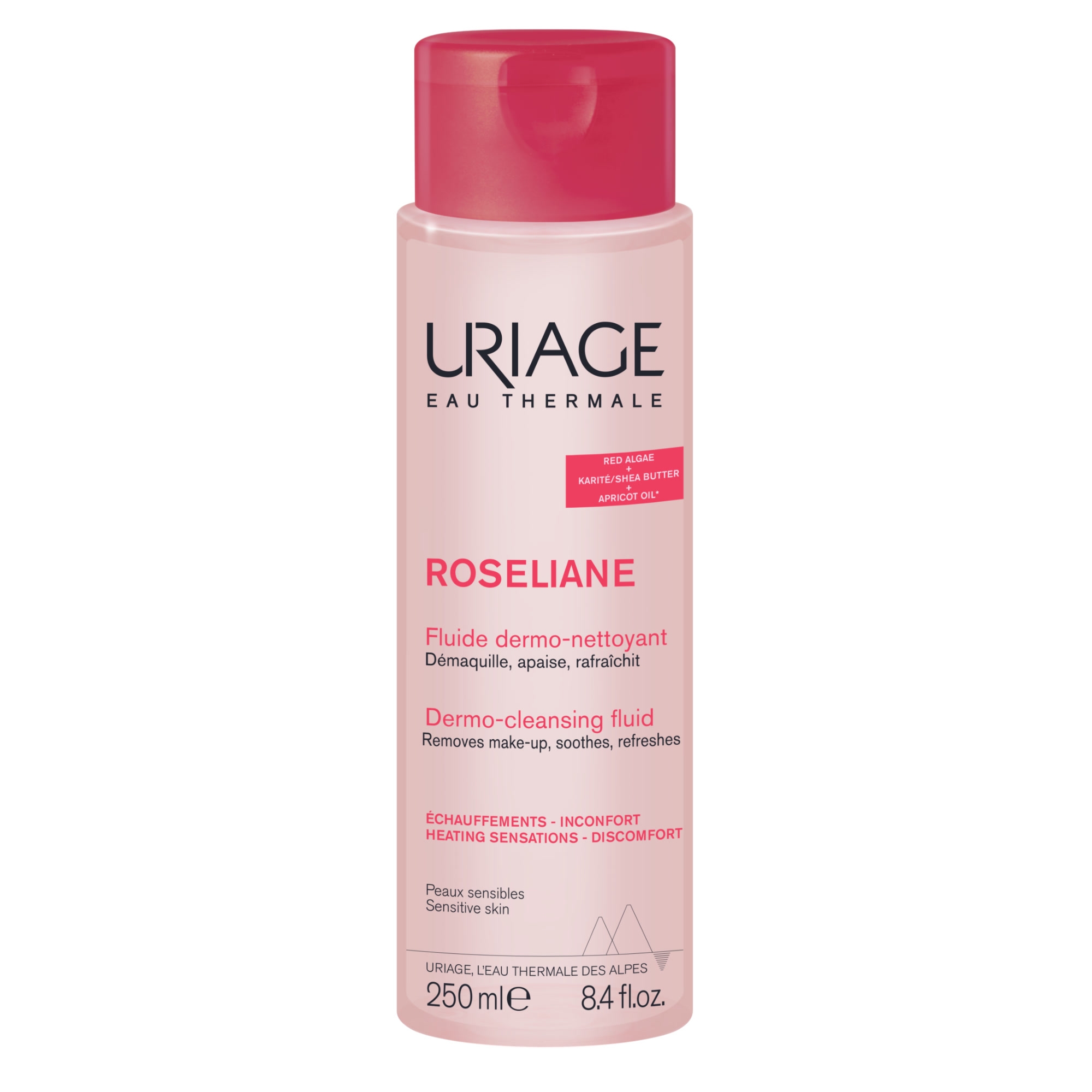 URIAGE ROSELIANE PUHASTUSEMULSIOON PUNETAVALE NAHALE 250ML - Tootepilt 