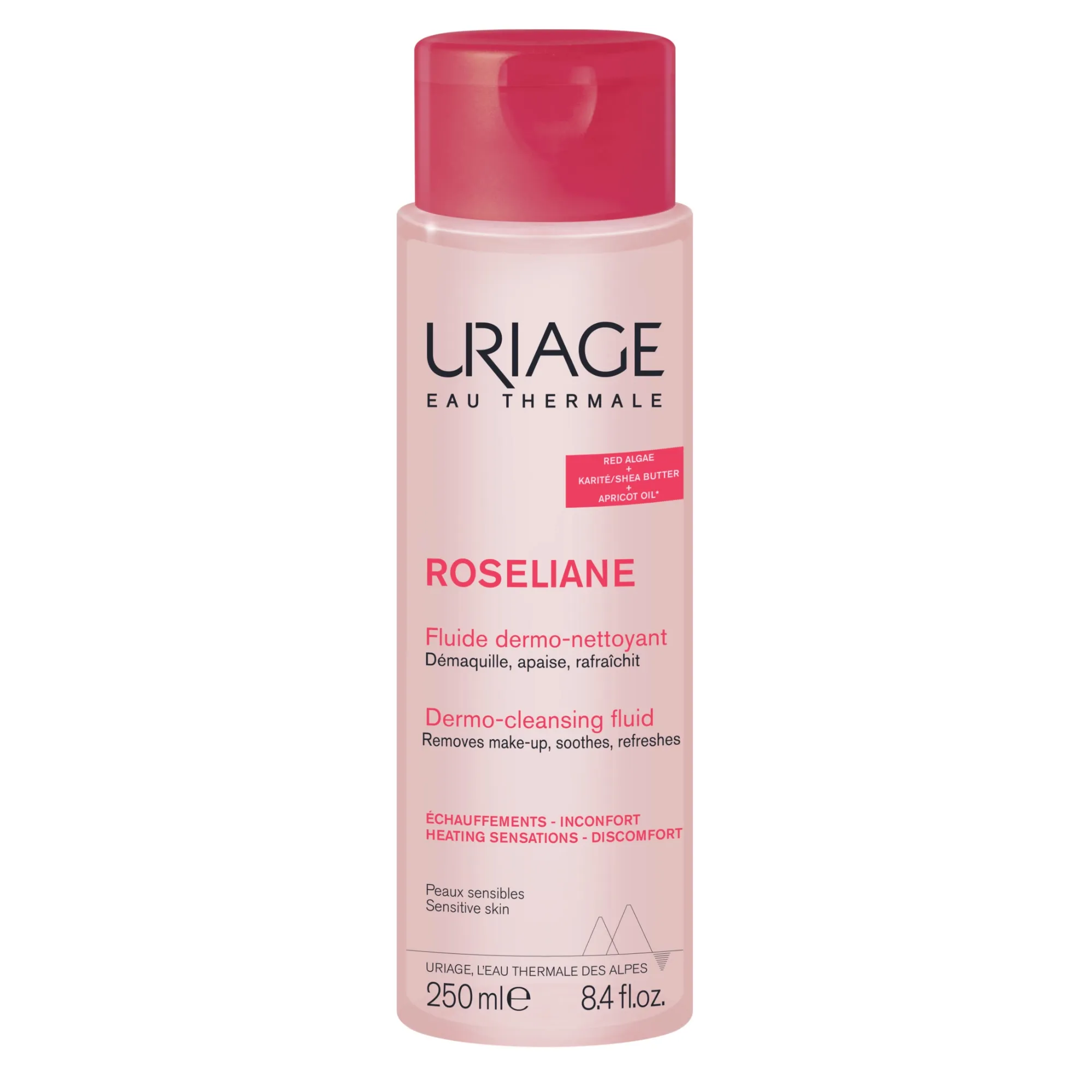 URIAGE ROSELIANE PUHASTUSEMULSIOON PUNETAVALE NAHALE 250ML - Tootepilt 