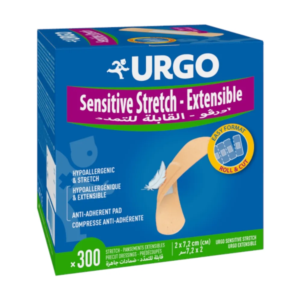 URGO PLAASTER SENSITIVE STRETCH (2X7,2CM) N300 - Tootepilt 