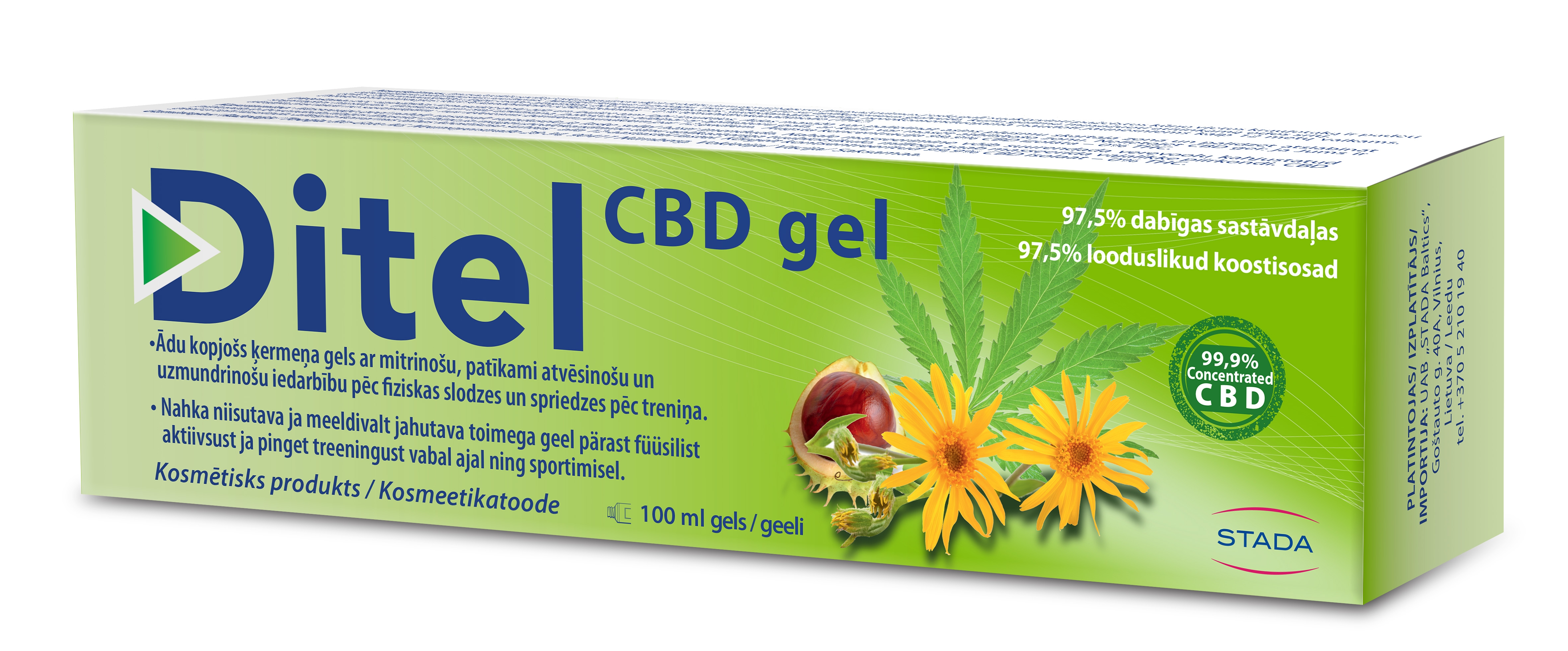 DITEL CBD GEEL 100ML - Tootepilt 