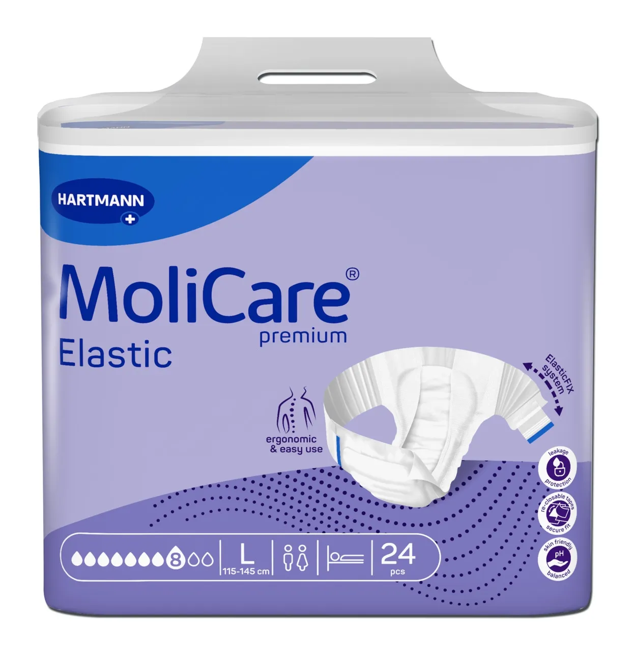 MOLICARE ELASTIC 8 TILKA L N24 - Tootepilt 