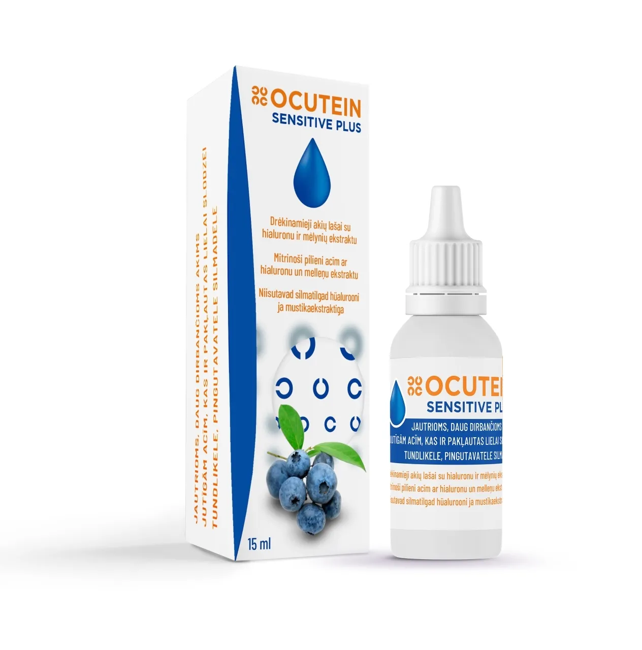 OCUTEIN SENSITIVE PLUS SILMATILGAD 15ML - Tootepilt 