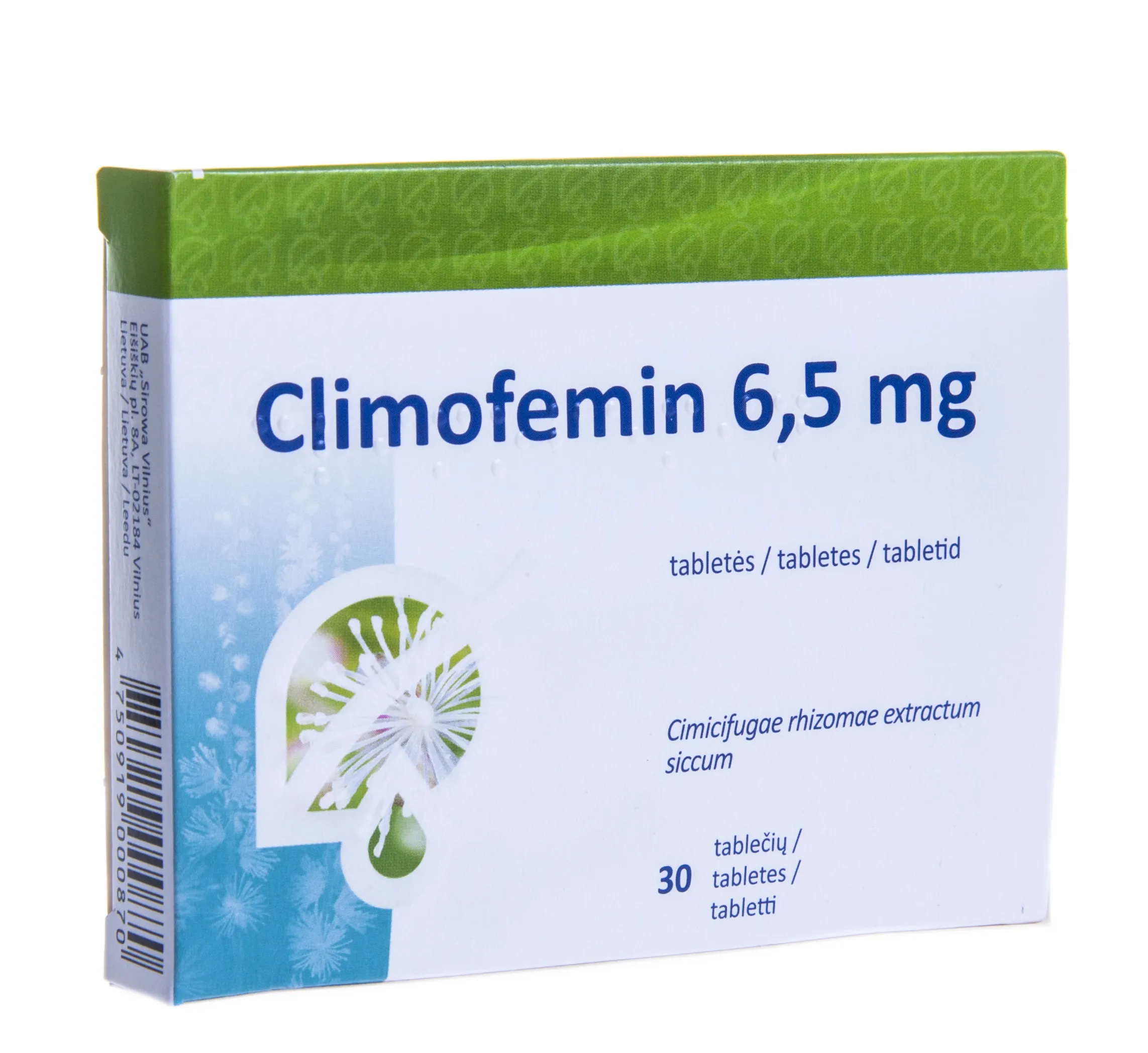 CLIMOFEMIN TBL 6,5MG N30 - Tootepilt 