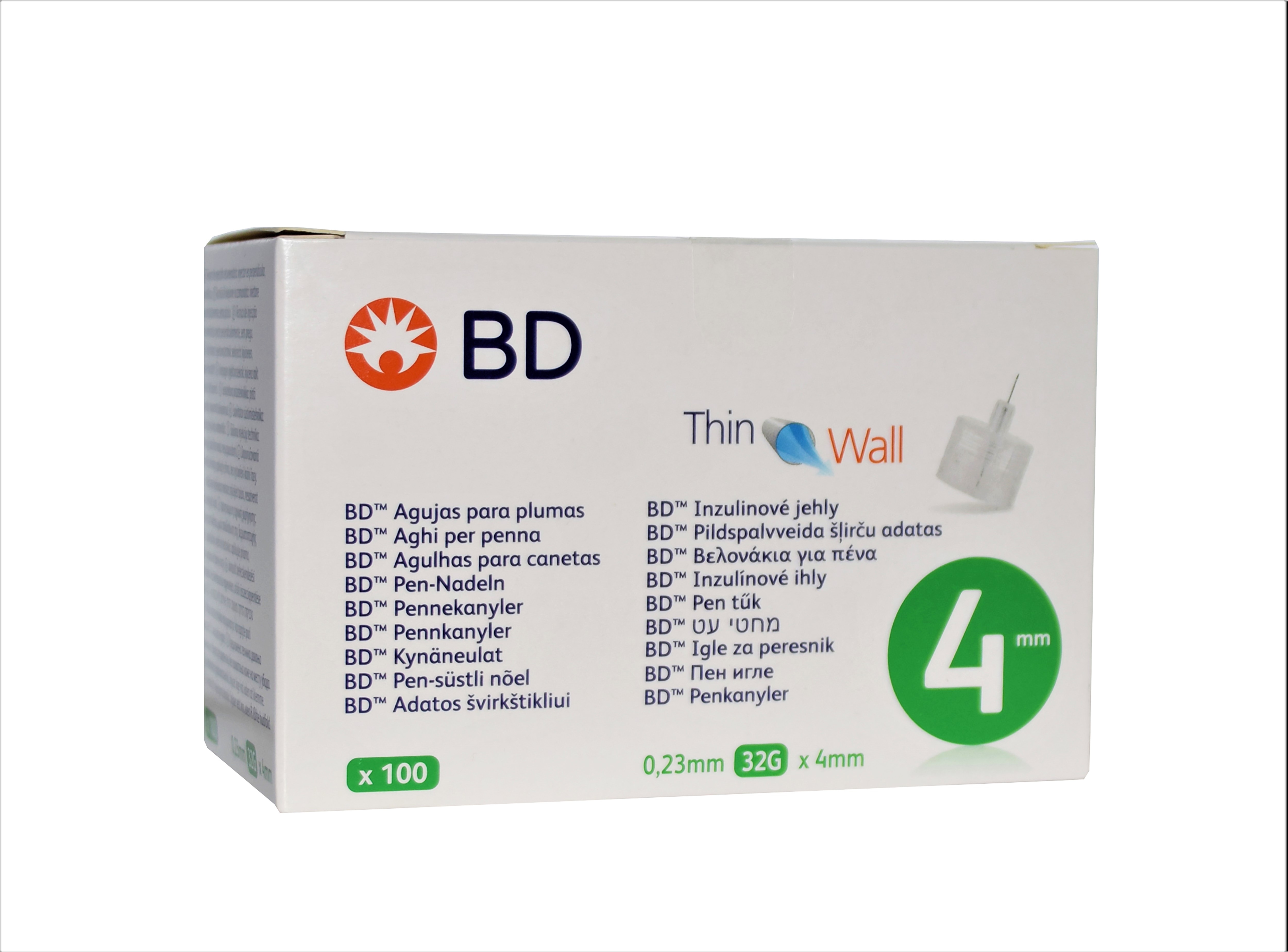 INSULIININÕELAD BD PEN-NÕEL 32G (0,23X4MM) N100 - Tootepilt 