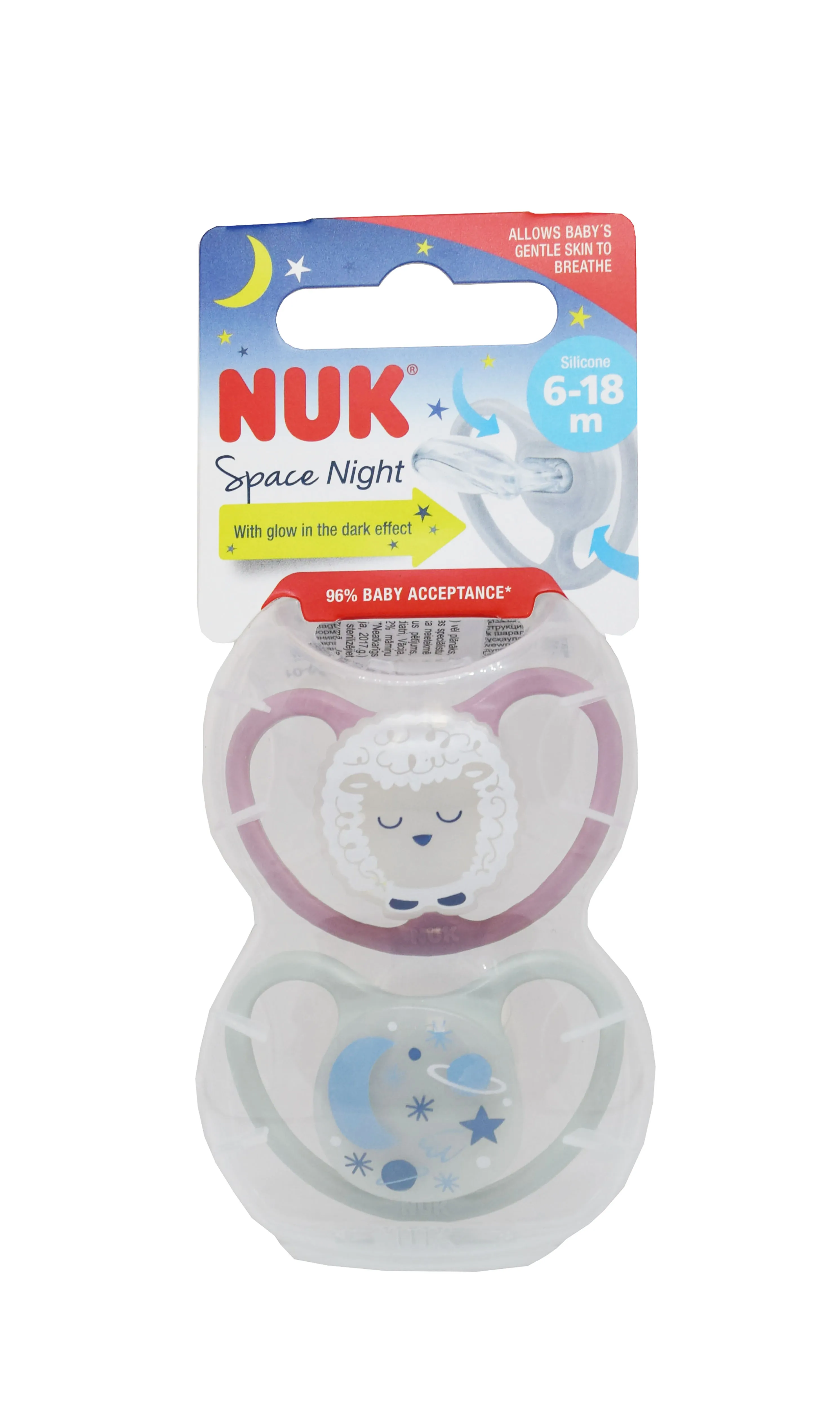 NUK UNELUTT SPACE SILIK. 6-18 KUUD N2 - Tootepilt 