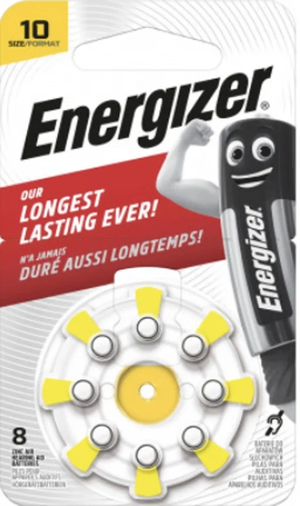 ENERGIZER KUULDEAPARAADI PATAREI AZ10DP8 ZINC AIR N8 - Tootepilt 