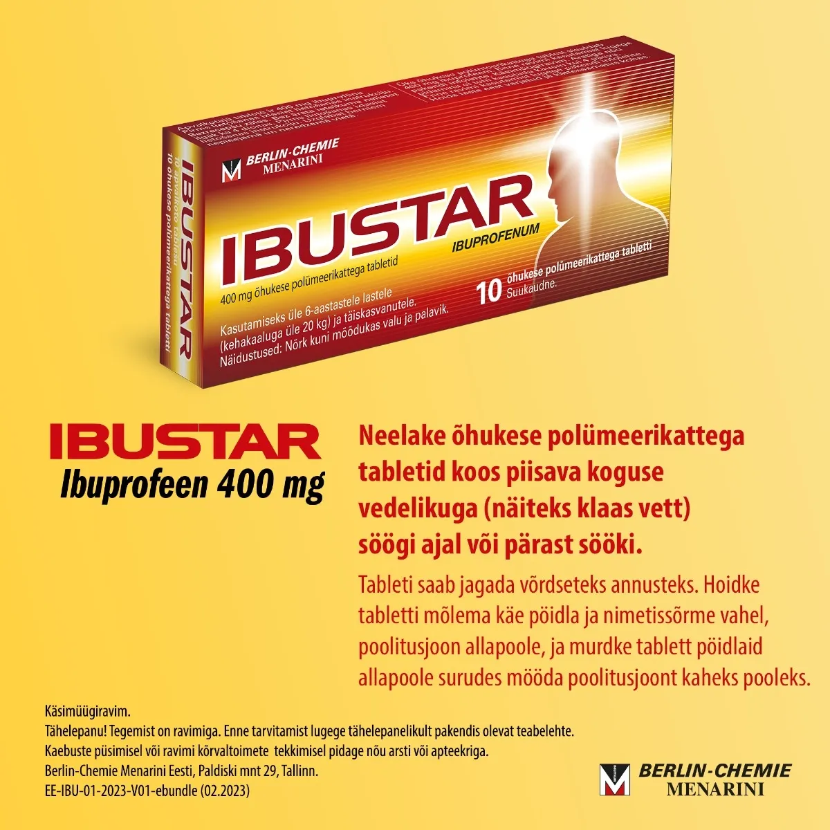 IBUSTAR TBL 400MG N30 - Tootepilt 5