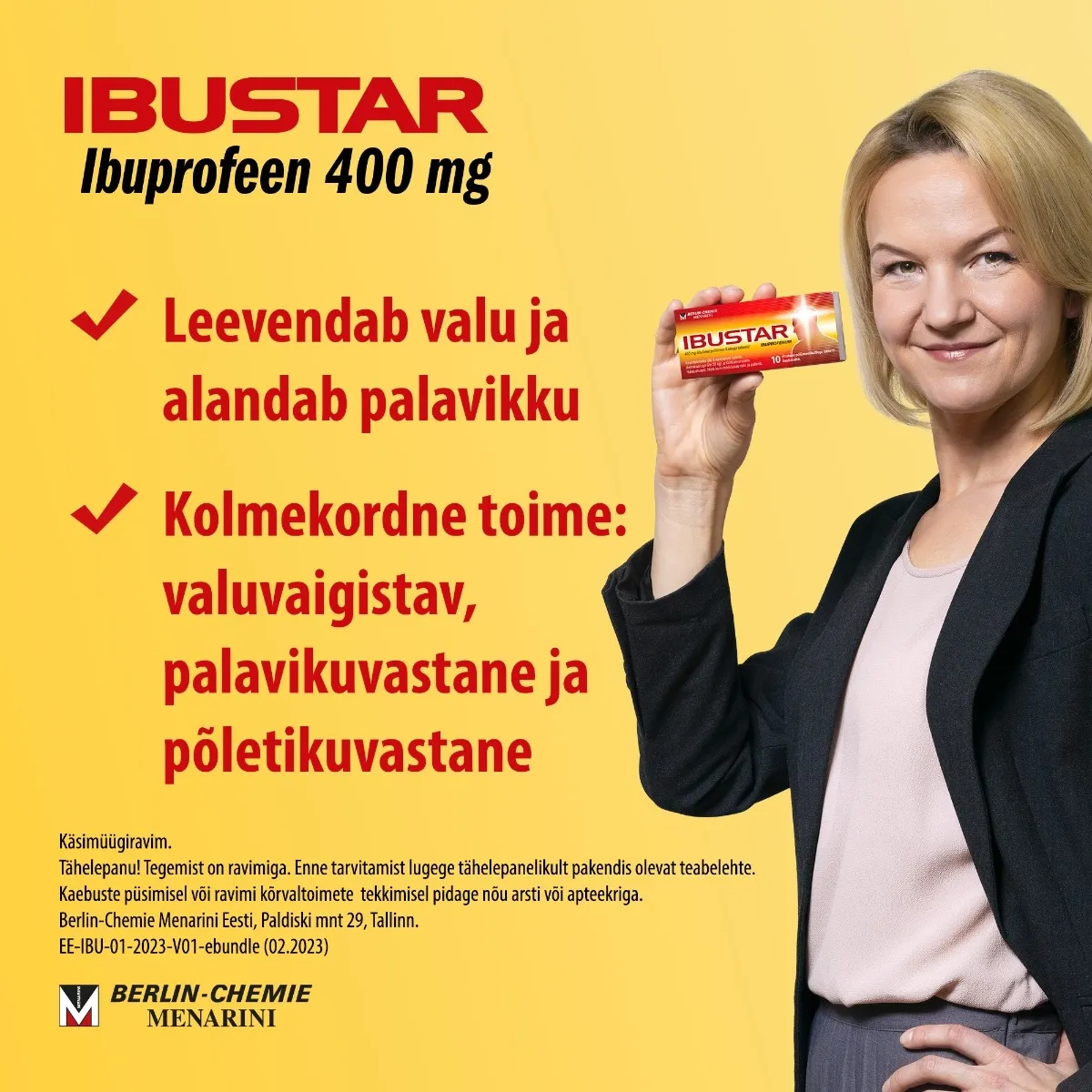 IBUSTAR TBL 400MG N10 - Tootepilt 4