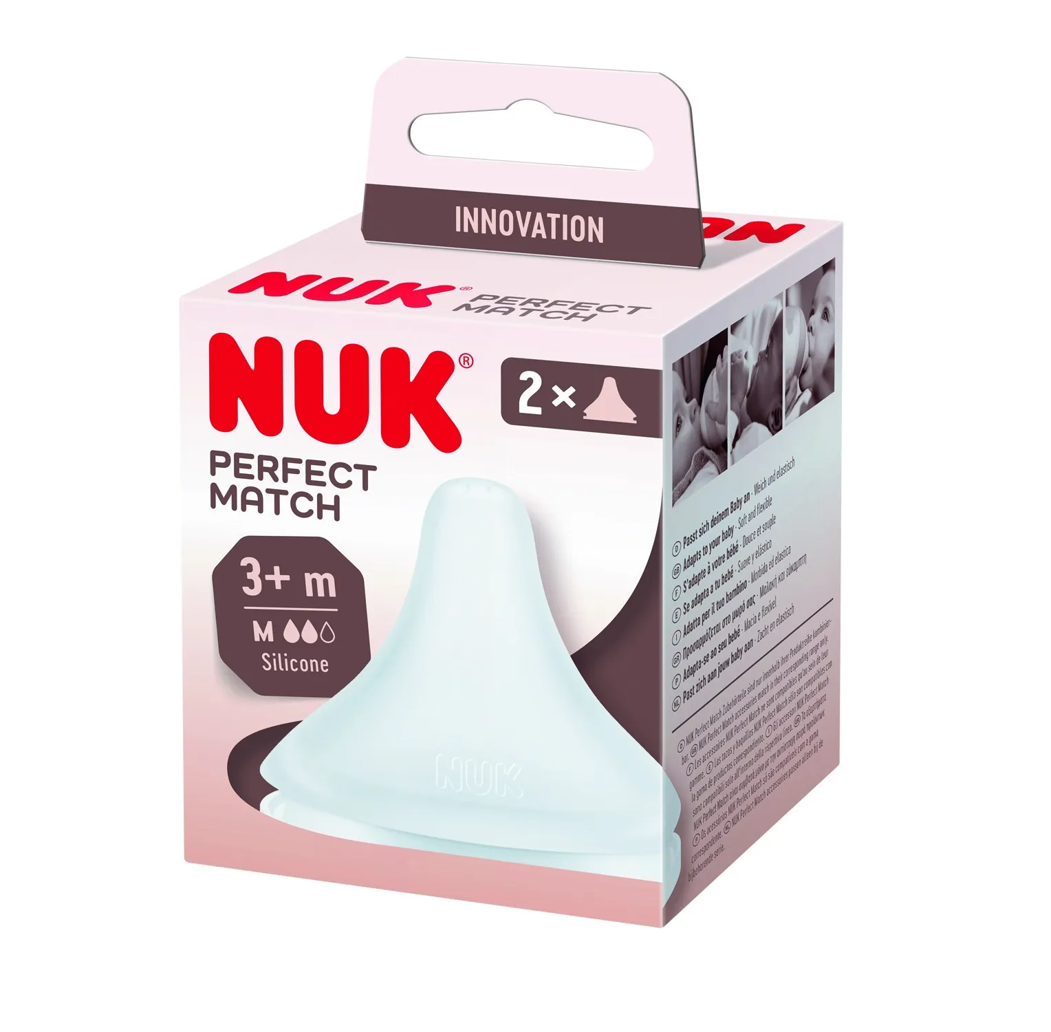 NUK PERFECT MATCH PUDELILUTT SILIK. M (3+KUUD) N2 - Tootepilt 