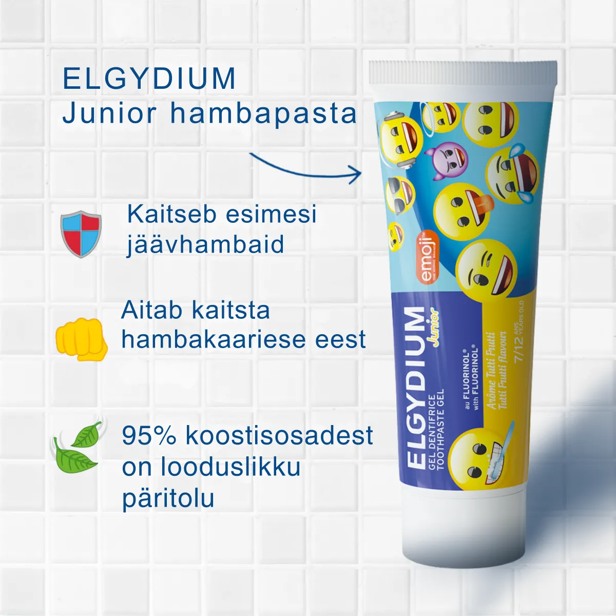 ELGYDIUM HAMBAPASTA JUNIOR TUTTI FRUTTI 50ML - Tootepilt 1