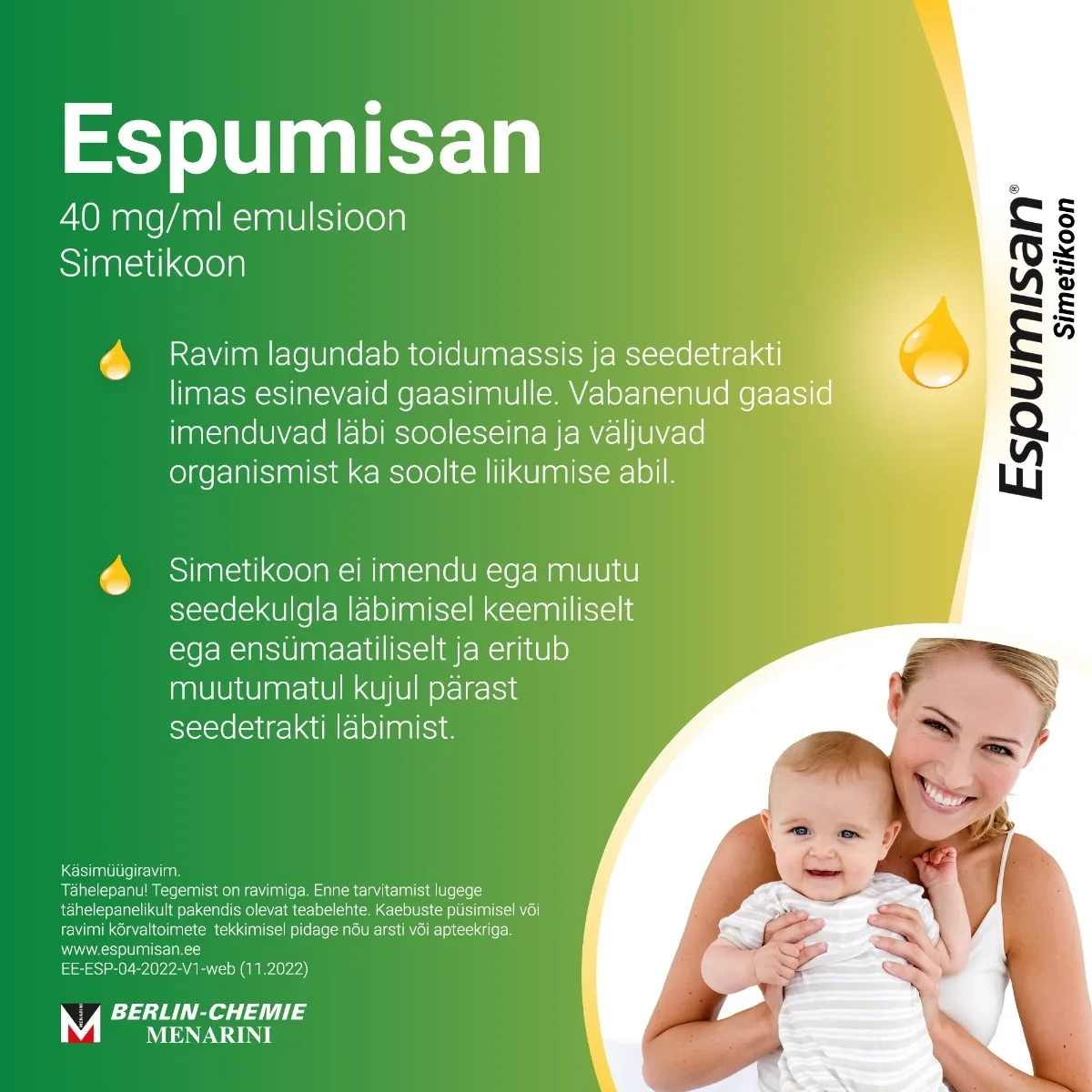 ESPUMISAN L EMULSIOON 40MG/ML 30ML - Tootepilt 4