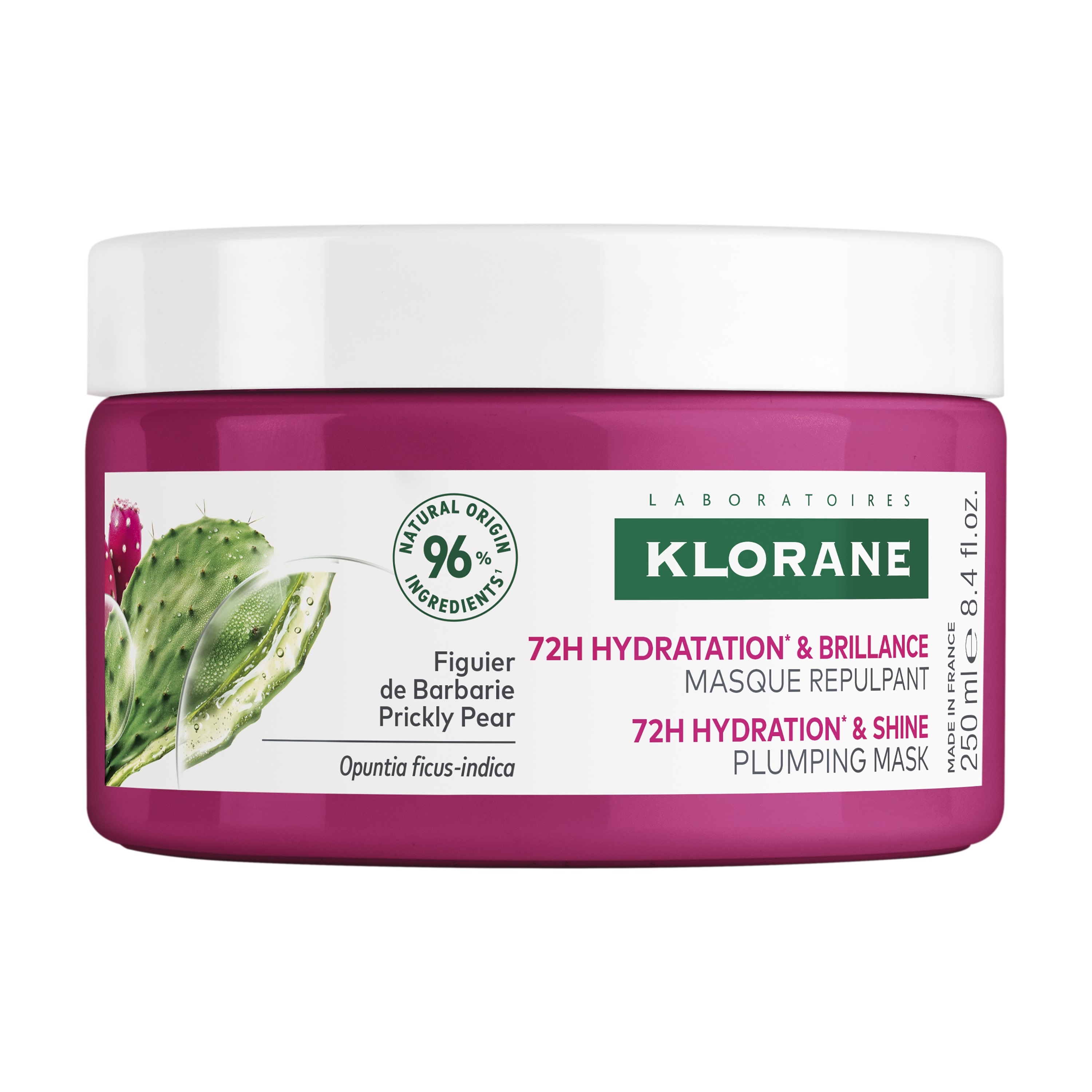 KLORANE JUUKSEMASK 72H NIISUTAV JA SÄRA ANDEV 250ML - Tootepilt 