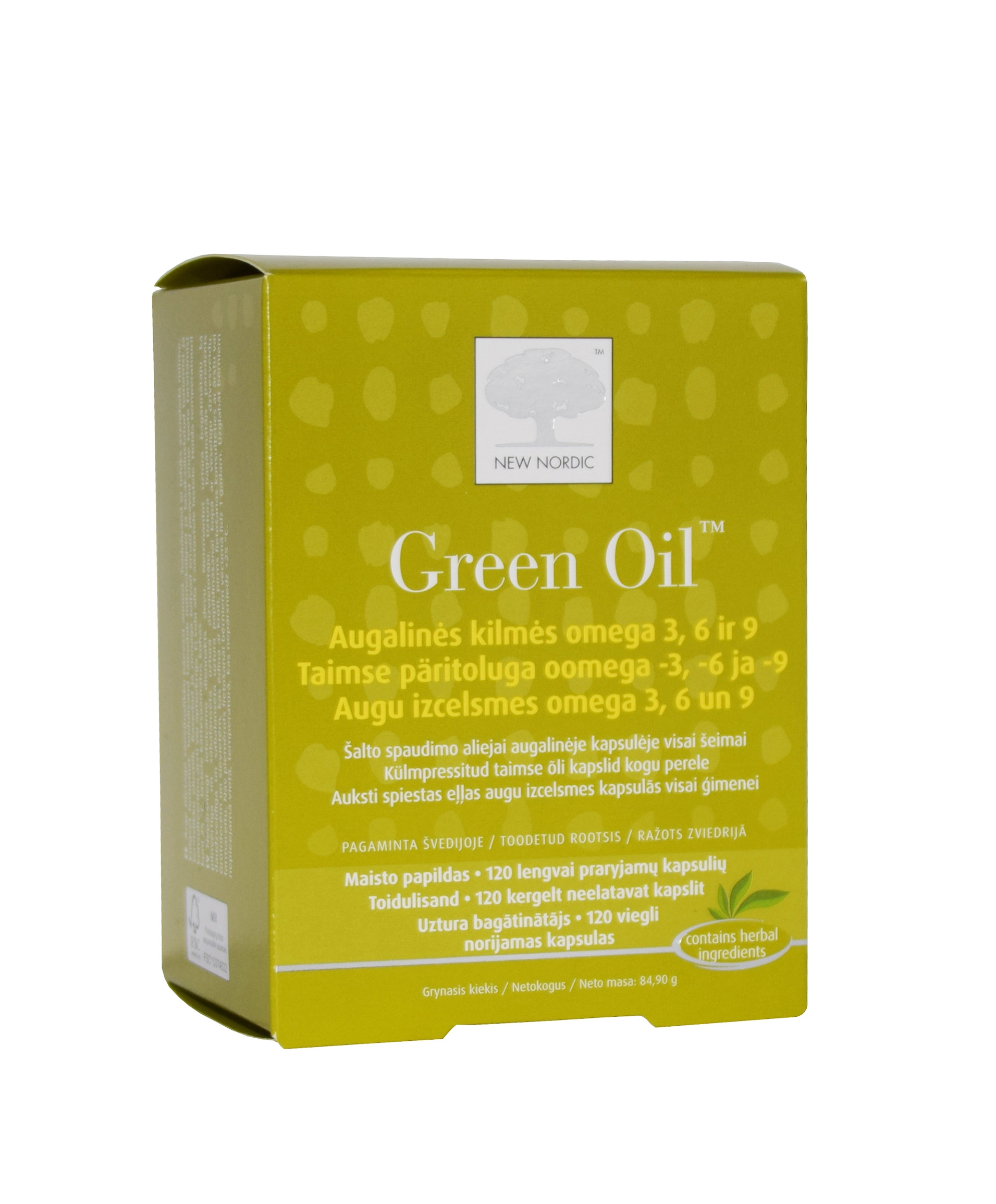 NEW NORDIC GREEN OIL CAPS N120 - Tootepilt 