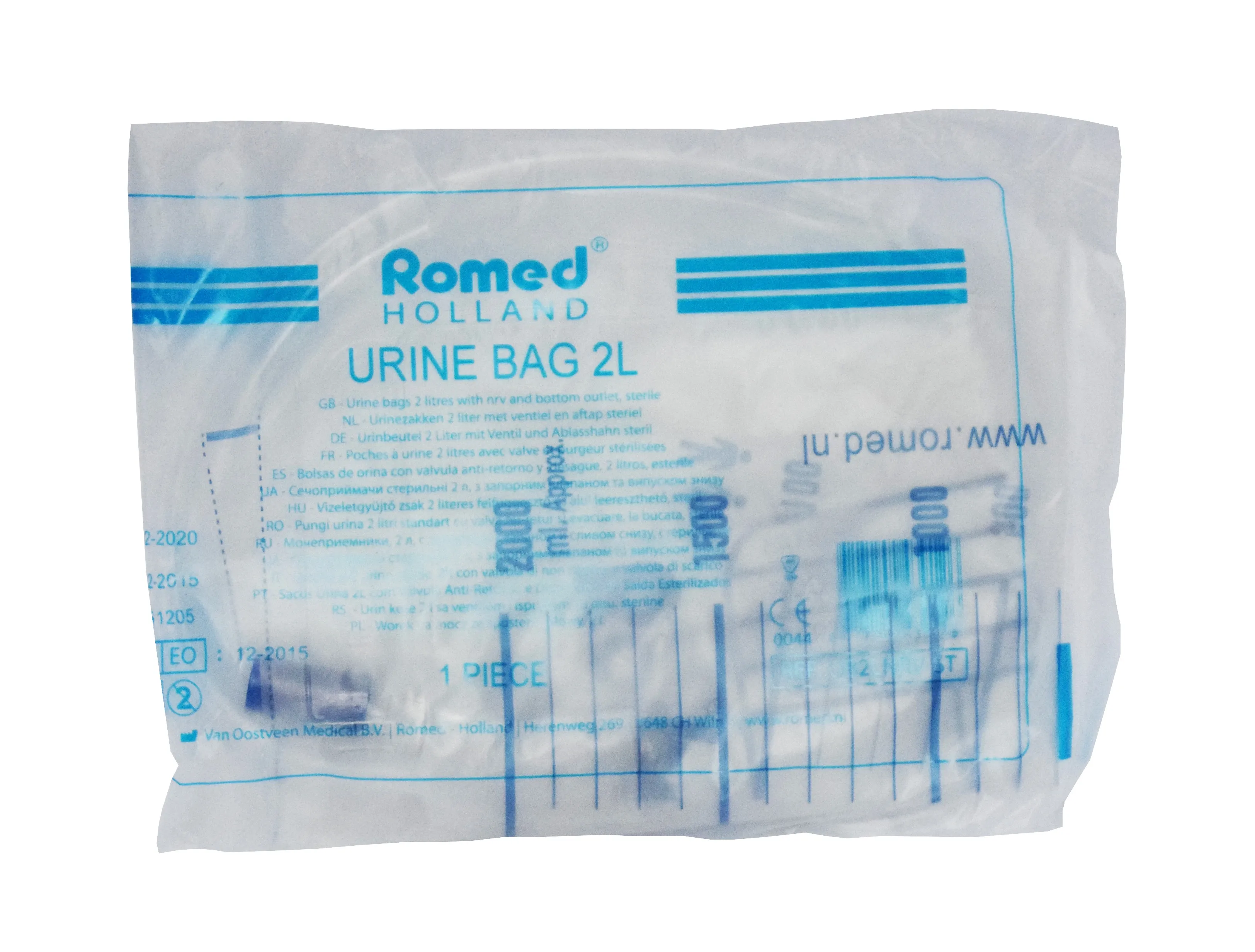 URIINIKOTT 2L, STERIILNE (VÄLJALASKEAVA, KLAPP) N1 - Tootepilt 