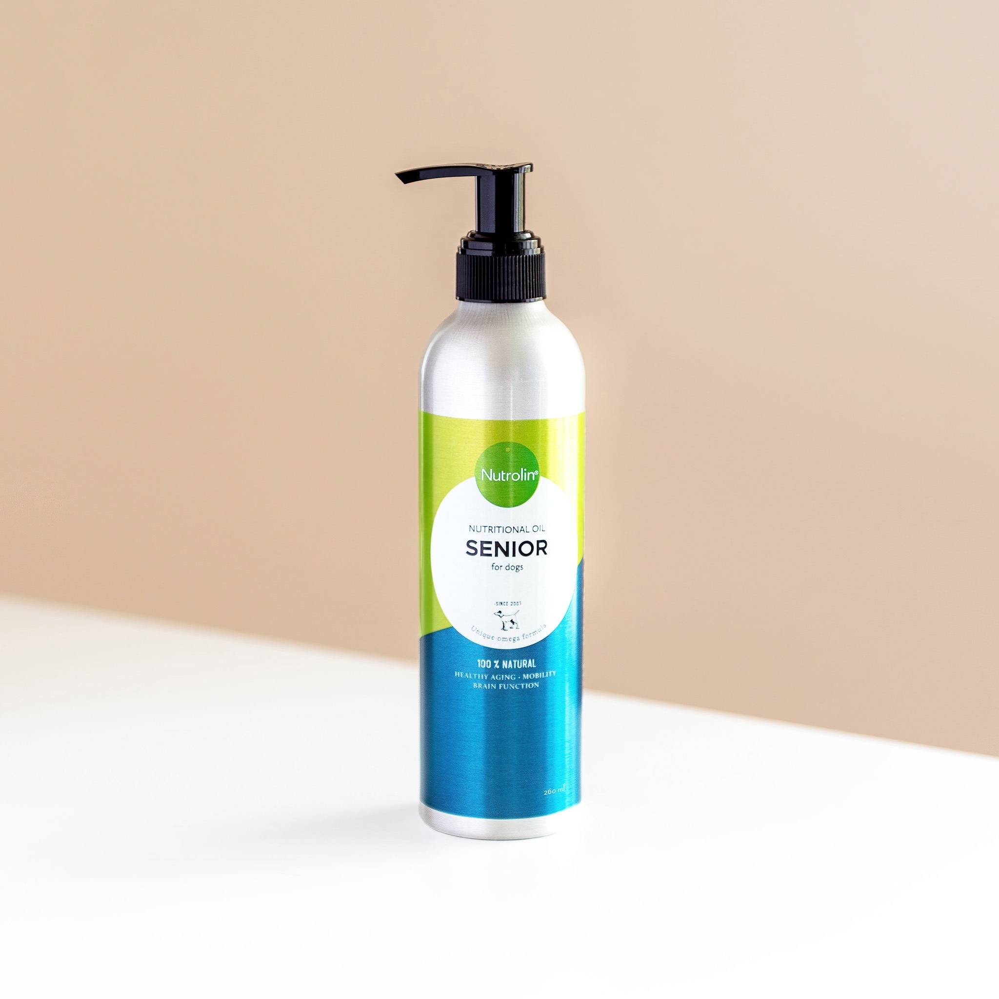 Nutrolin õli seenior koerale 260 ml - Tootepilt 