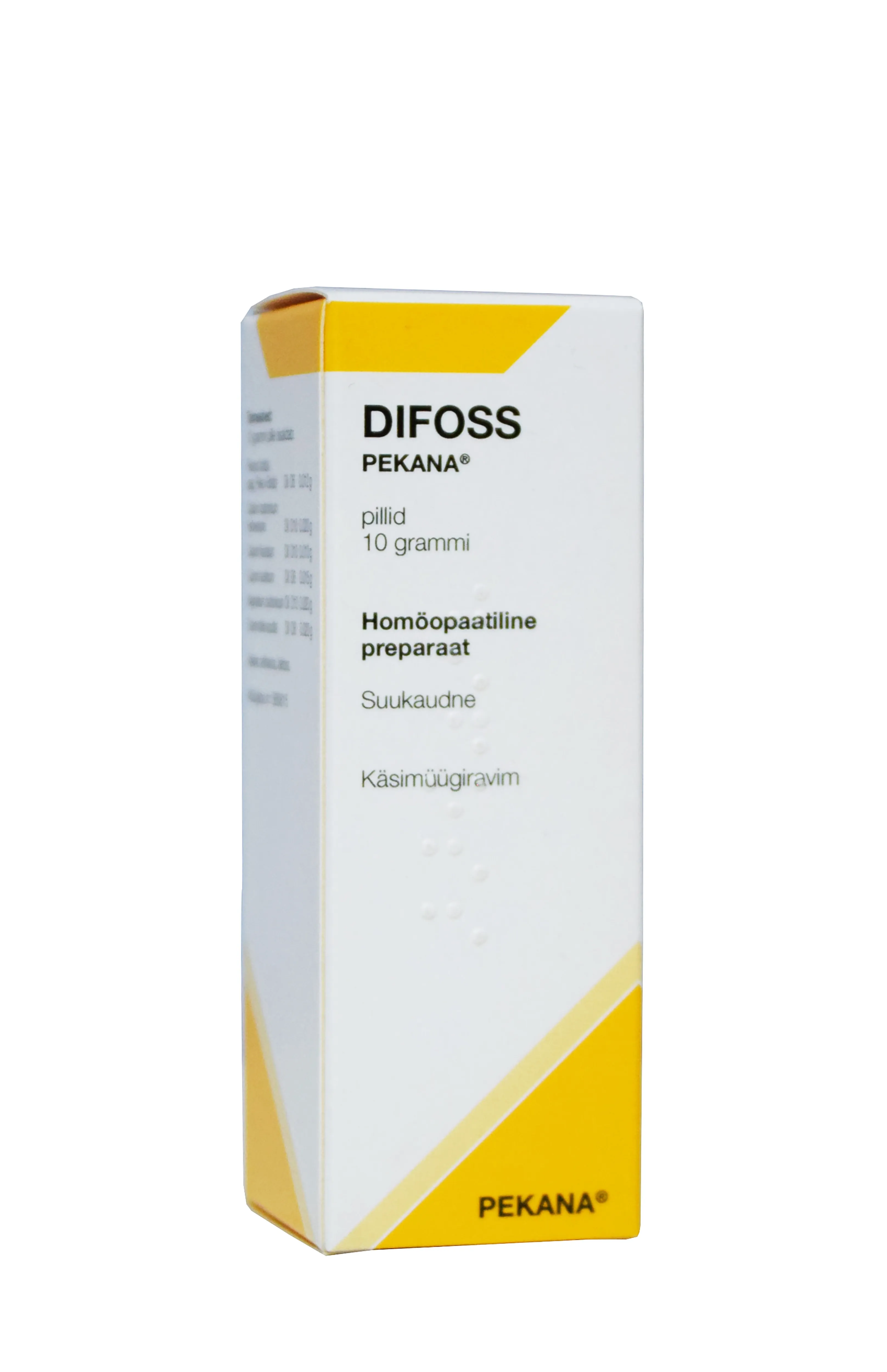DIFOSS PEKANA PILLID 10G - Tootepilt 