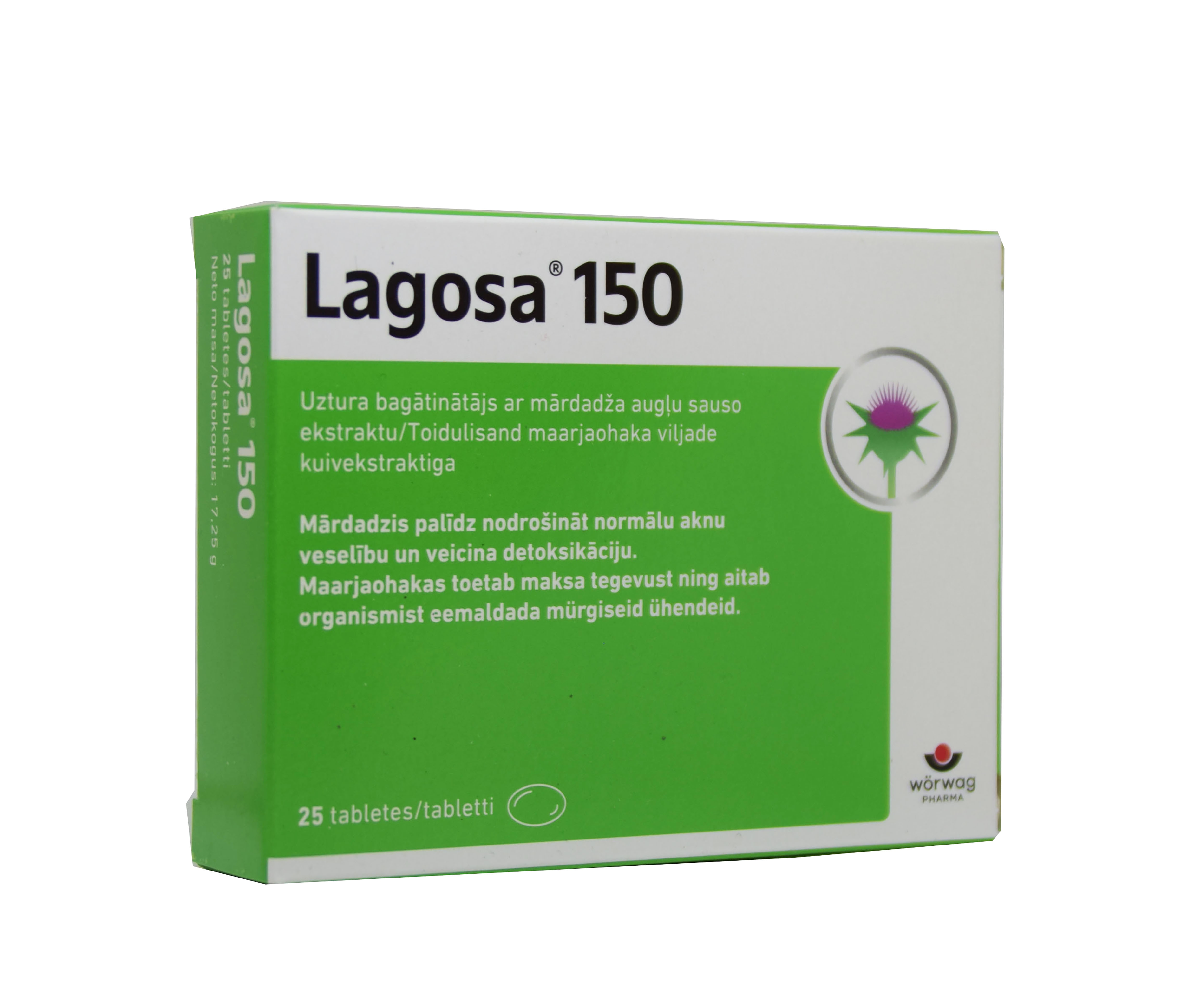 LAGOSA TBL 150MG N25 - Tootepilt 