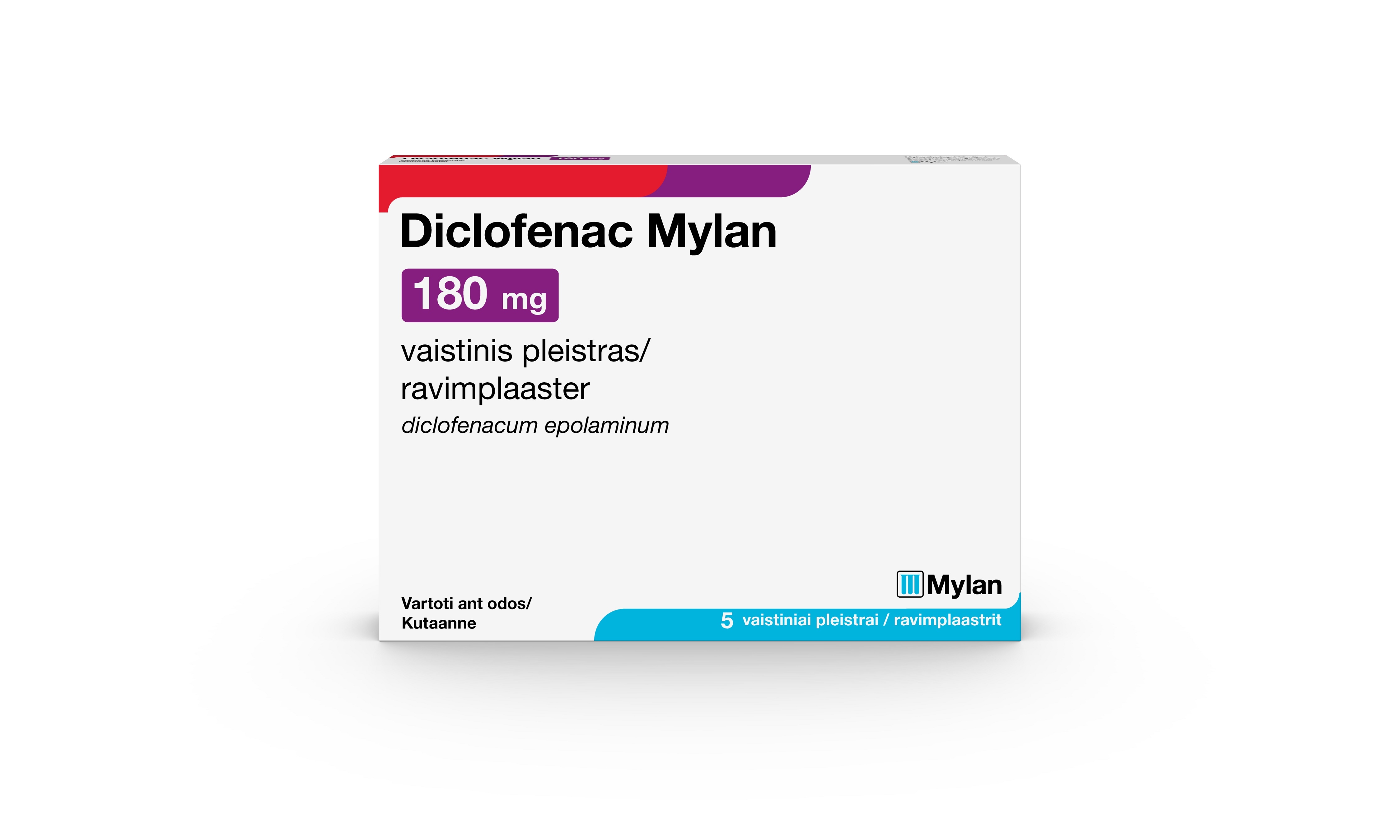 DICLOFENAC MYLAN RAVIMPLAASTER 180MG N5 - Tootepilt 