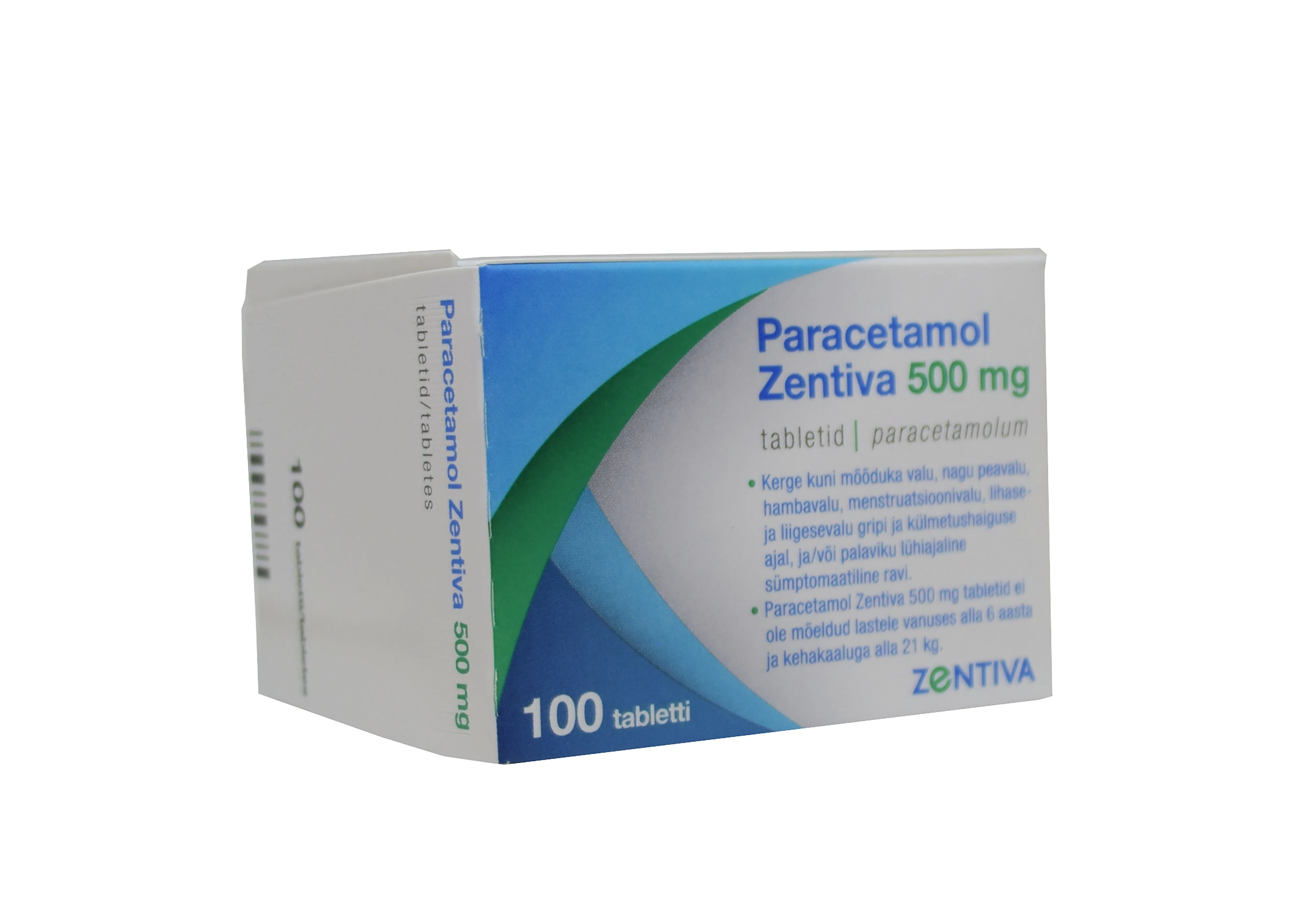 PARACETAMOL ZENTIVA TBL 500MG N100 - Tootepilt 