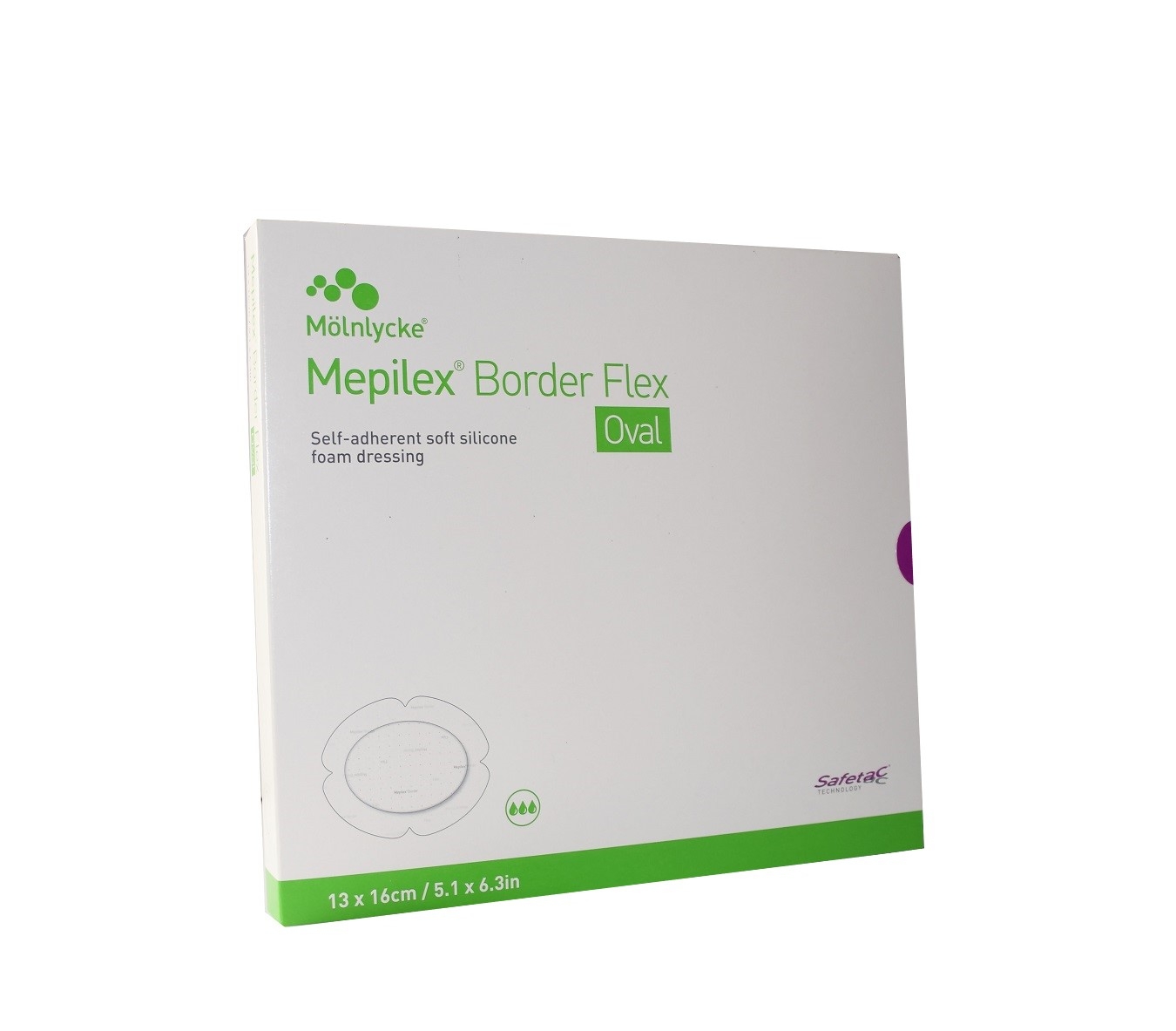 MEPILEX BORDER FLEX 13CMX16CM OVAL N5 STER - Tootepilt 
