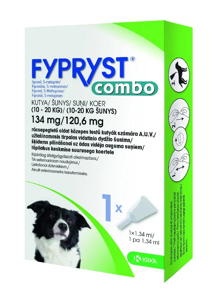 FYPRYST COMBO TÄPILAHUS 134+120,6MG/1,34ML N1 (10-20KG) - Tootepilt 