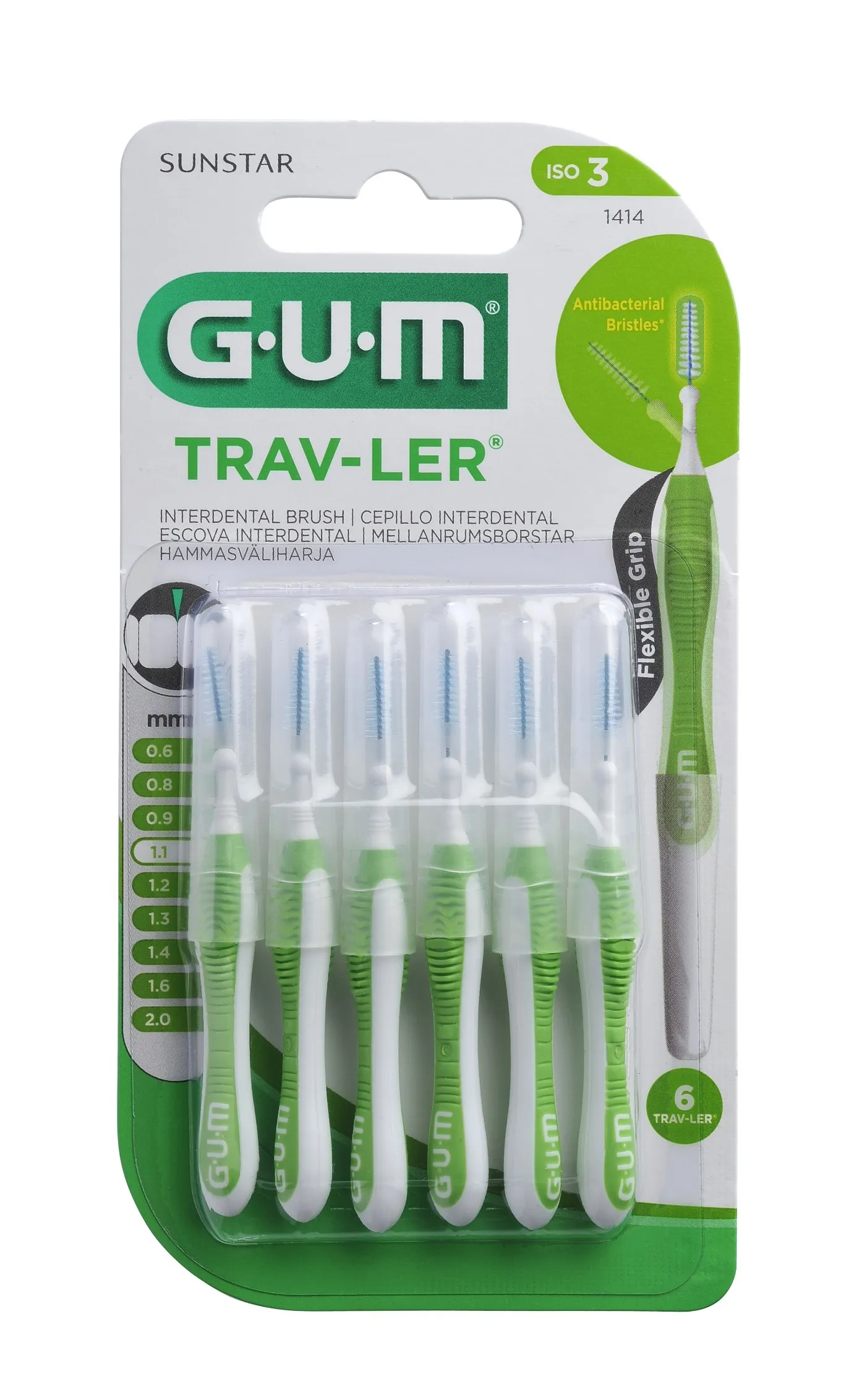 GUM HAMBAVAHEHARI TRAV-LER KOONUS 1,1MM N6 - Tootepilt 