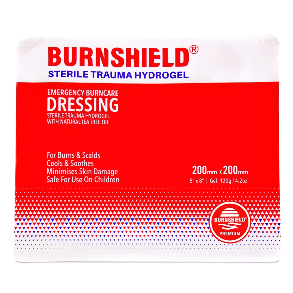 BURNSHIELD PÕLETUSSIDE GEELIGA STERIILNE 20X20CM - Tootepilt 