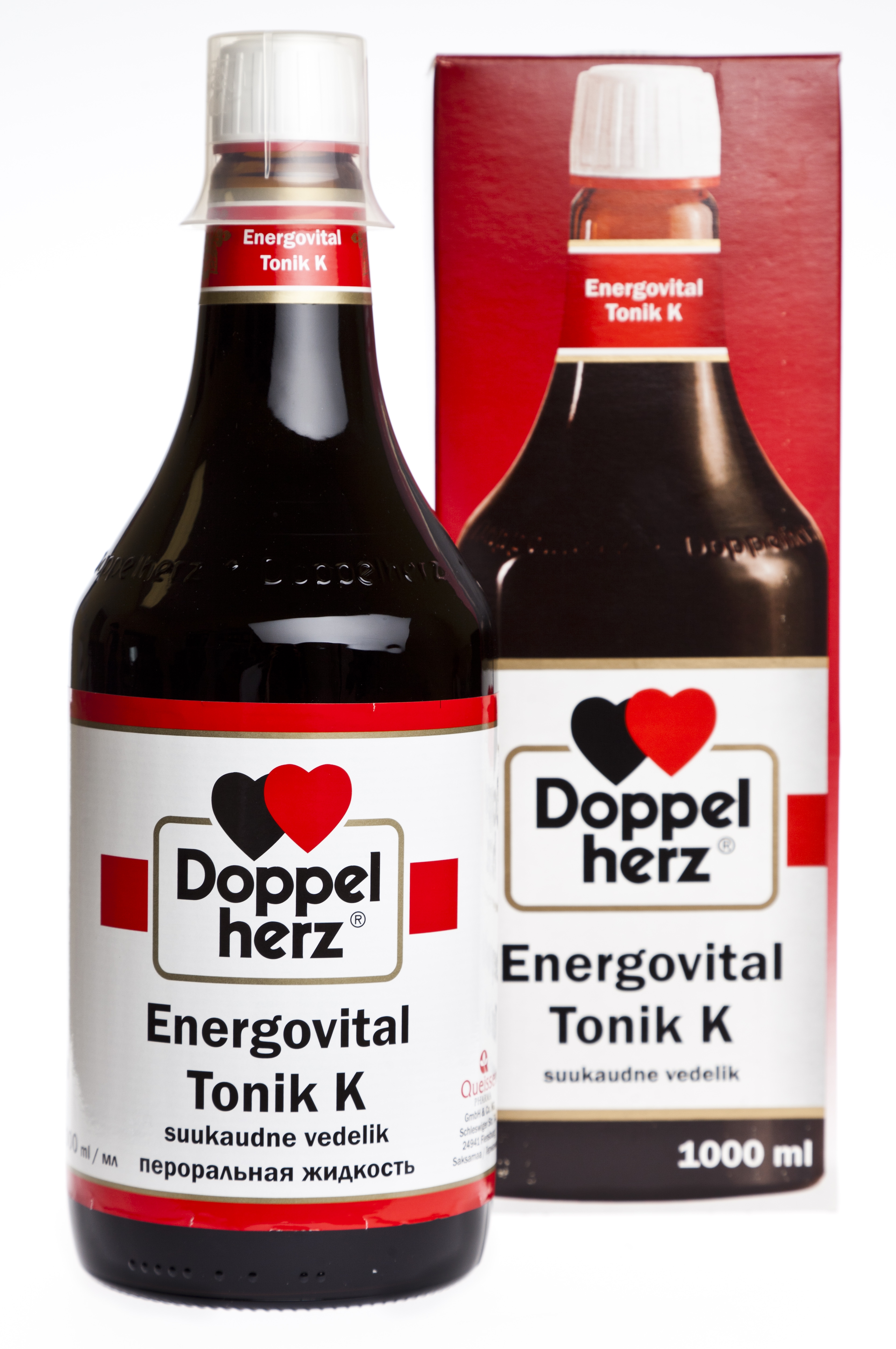 DOPPELHERZ ENERGOVITAL TONIK K 1000ML SUUKAUDNE VEDELIK - Tootepilt 