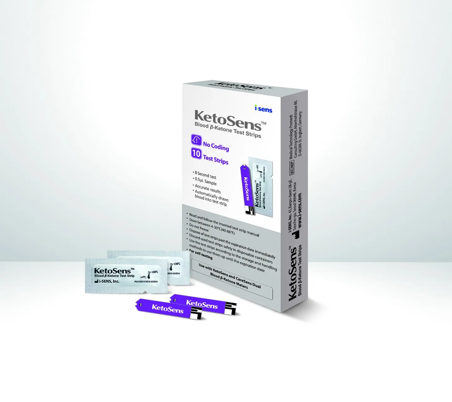CARESENSE KETOSENSE KETOONISISALDUSE TESTRIBAD N10 - Tootepilt 