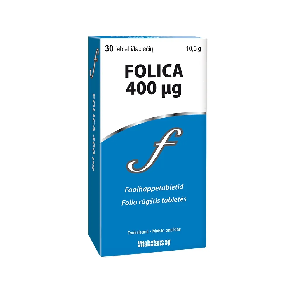 FOOLHAPPE TBL 400MCG N30 - Tootepilt 