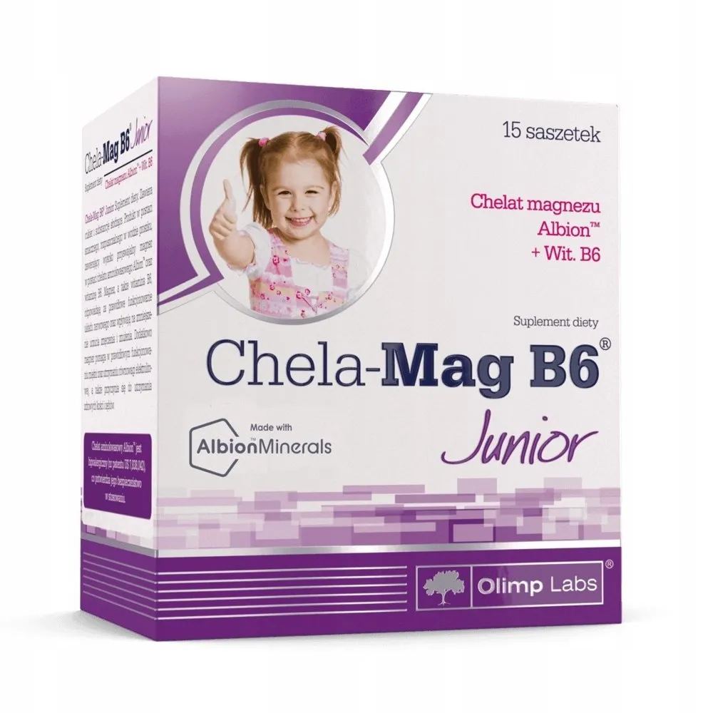 OLIMPLABS CHELA-MAG B6 JUNIOR VEESLAHUSTUV PLV N15 APELSIN - Tootepilt 