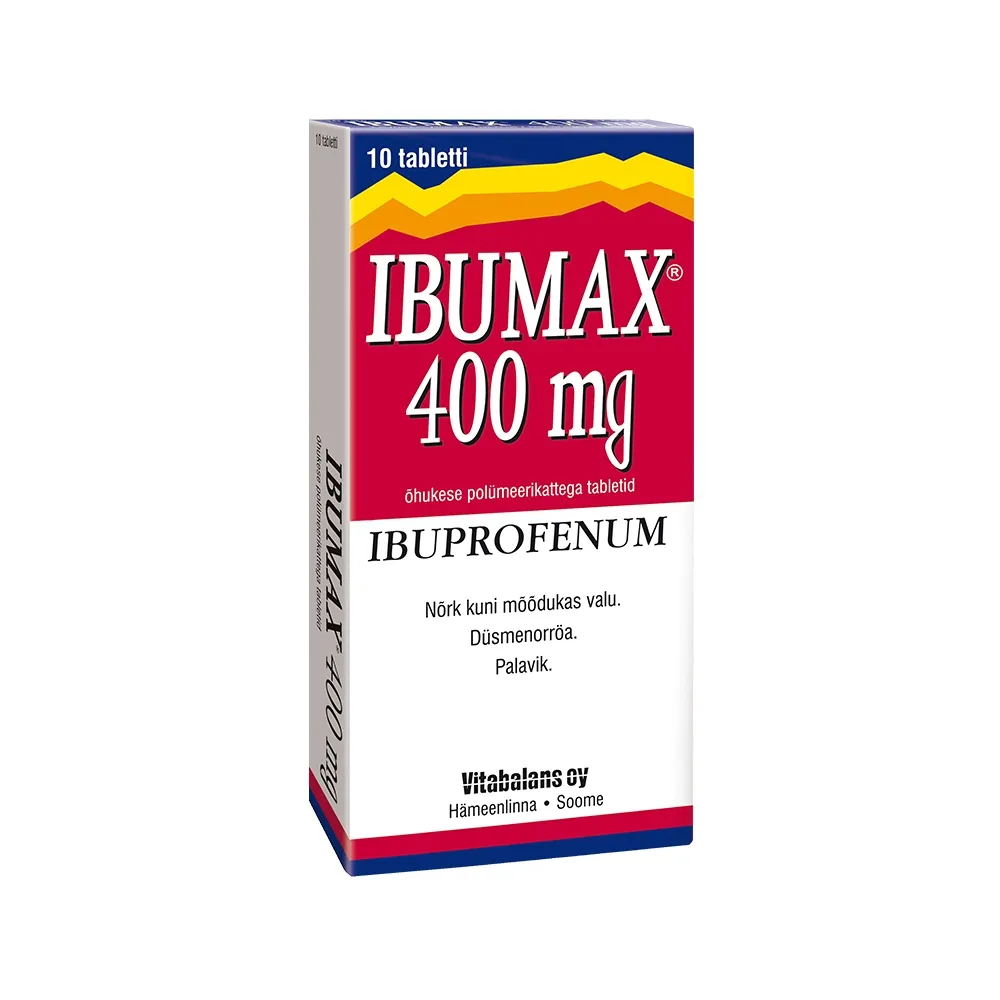 IBUMAX TBL 400MG N10 - Tootepilt 
