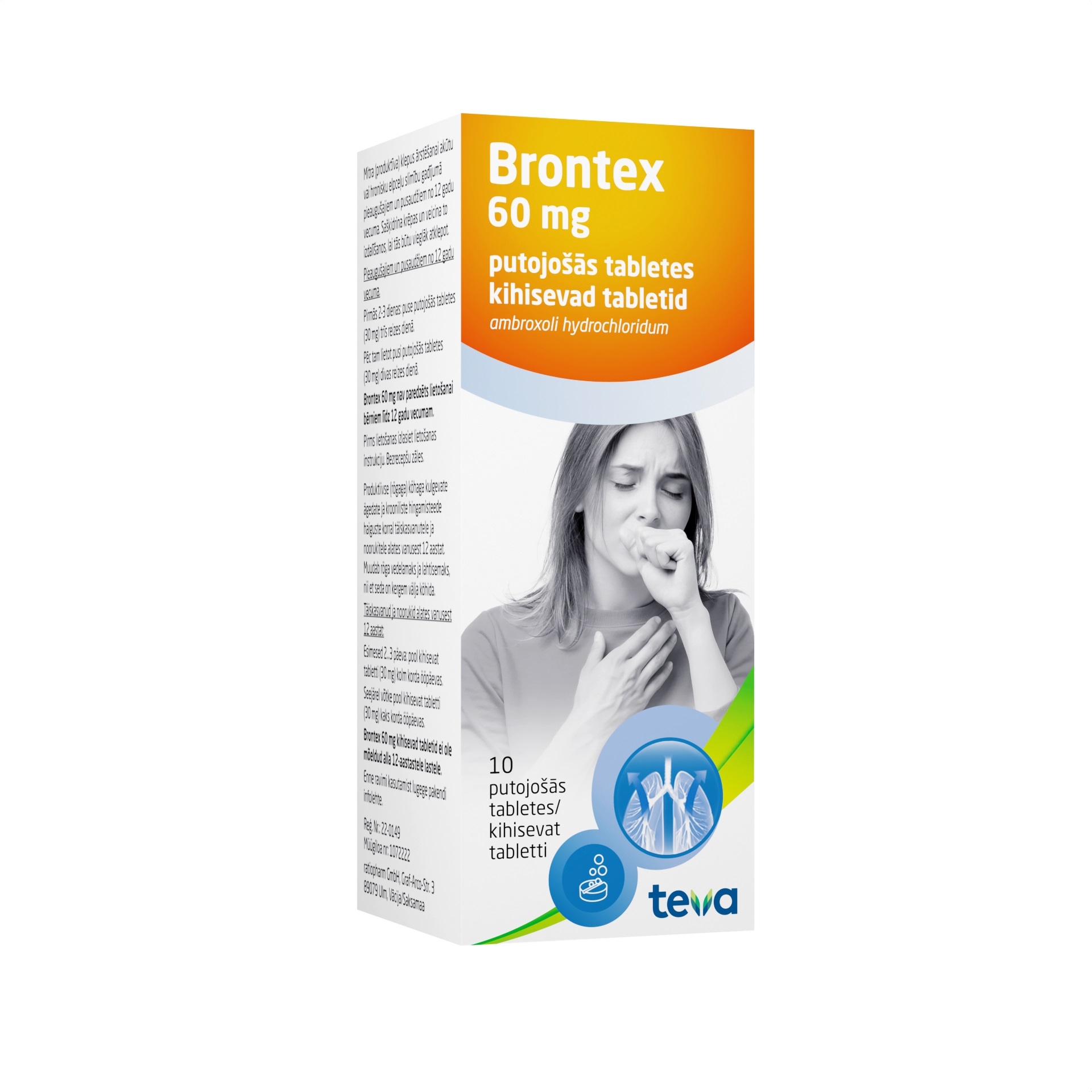 BRONTEX KIHISEV TBL 60MG N10 - Tootepilt 