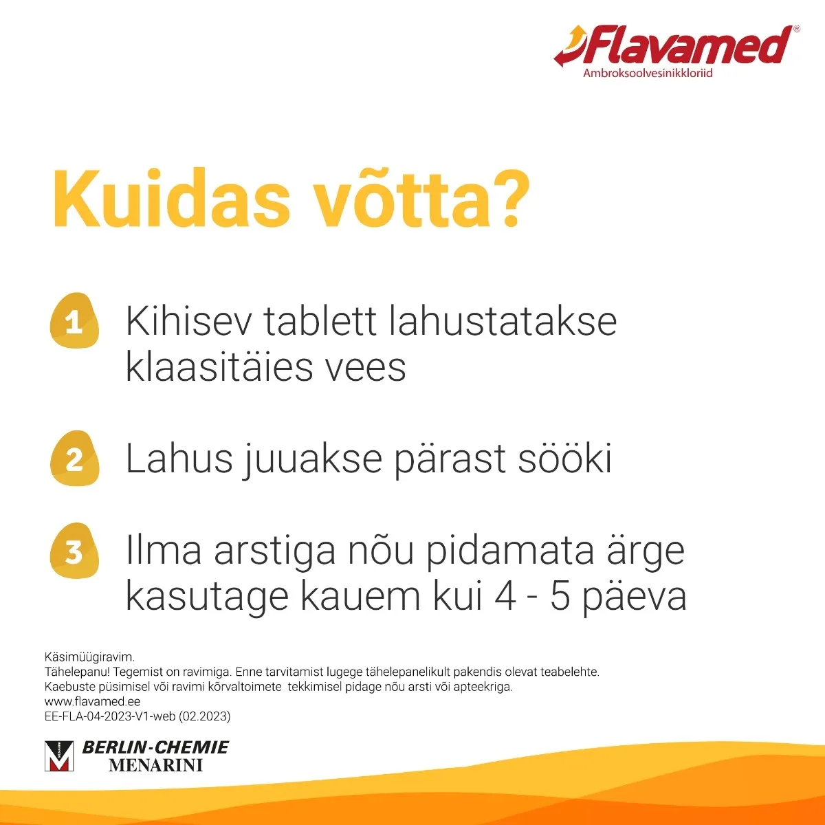 FLAVAMED 60MG KIHISEV TBL 60MG N10 - Tootepilt 5