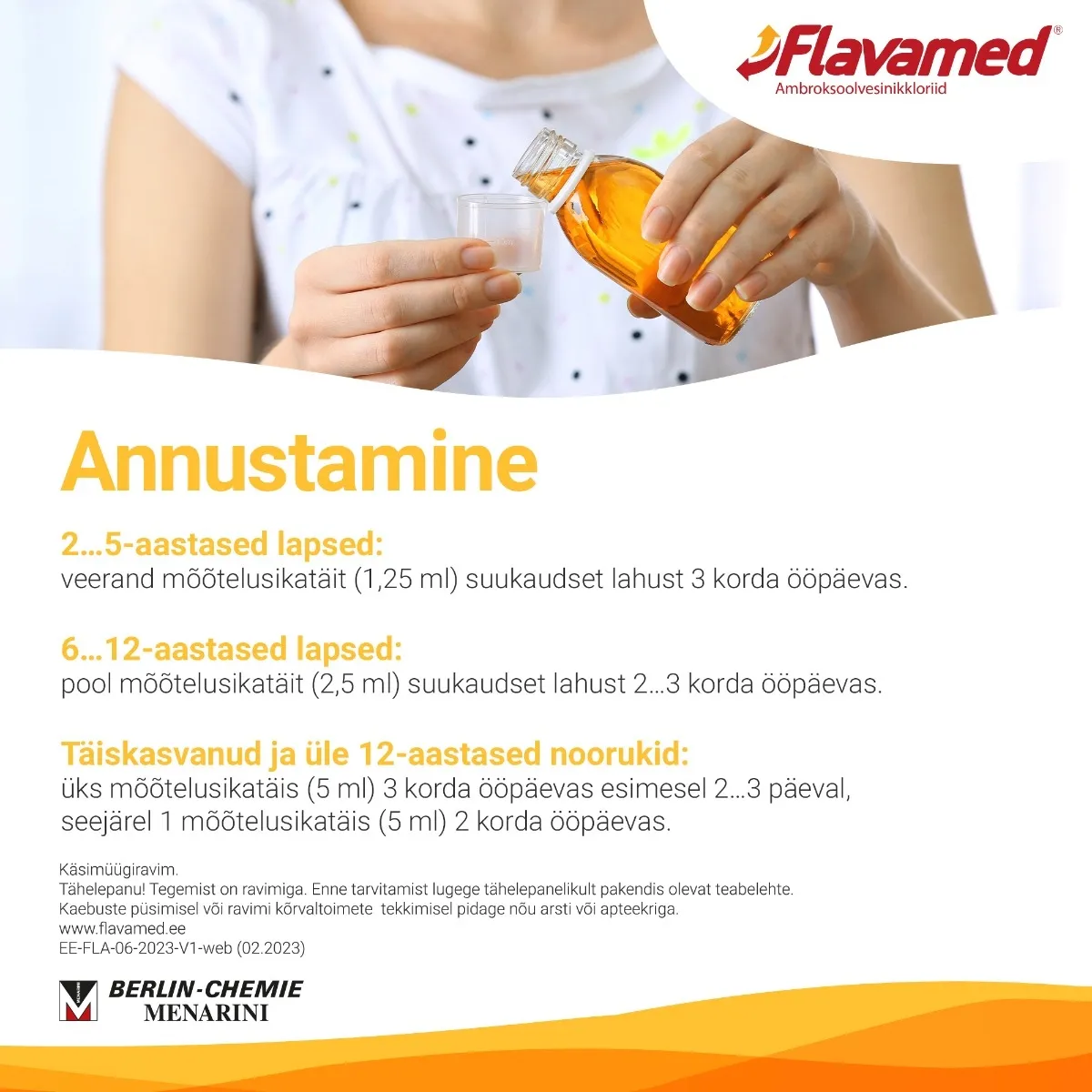 FLAVAMED FORTE SUUKAUDNE LAHUS 6MG/ML 100ML - Tootepilt 4
