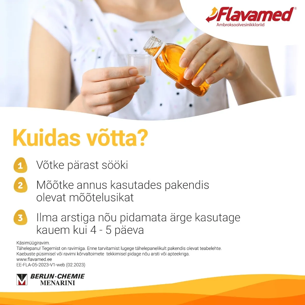 FLAVAMED VAARIKAS SUUKAUDNE LAHUS 3MG/ML 100ML - Tootepilt 5