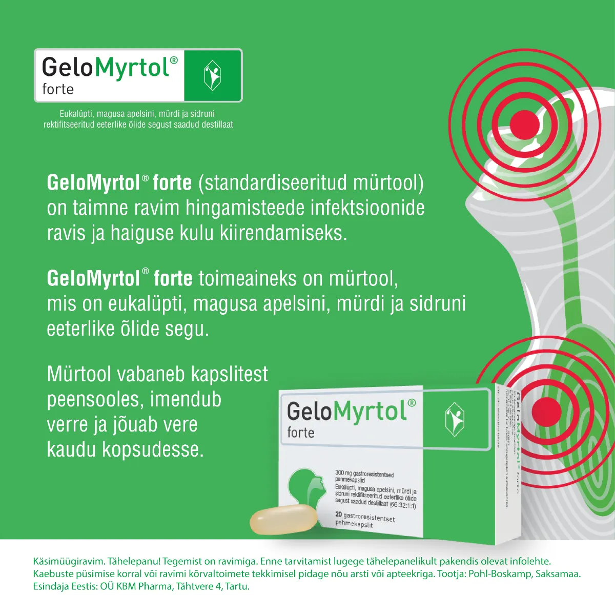 GELOMYRTOL FORTE GASTRORESIST KAPSEL 300MG N20 - Tootepilt 2