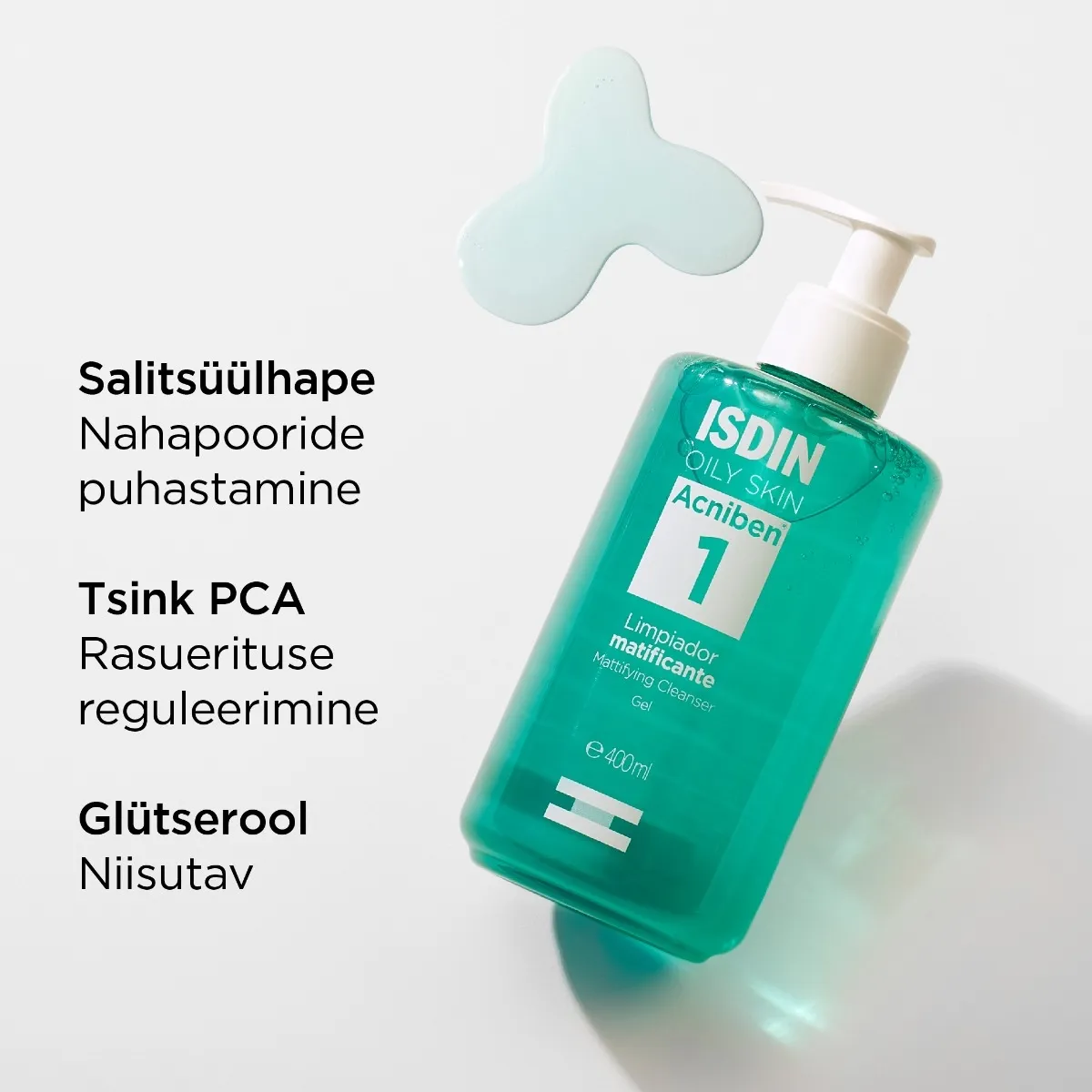 ISDIN ACNIBEN NÄOPESUGEEL 200ML - Tootepilt 5