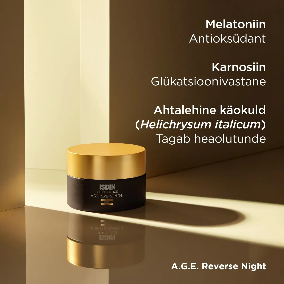 ISDIN A.G.E. REVERSE NIGHT ÖÖKREEM MELATONIINIGA 50ML - Tootepilt 4