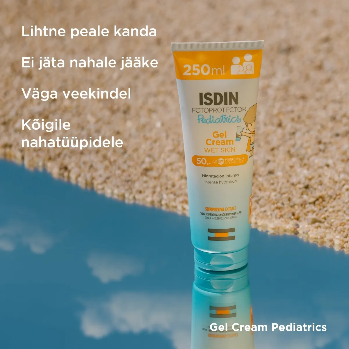 ISDIN SUN PÄIKESEKAITSEGEEL-KREEM LASTELE SPF50 250ML - Tootepilt 2