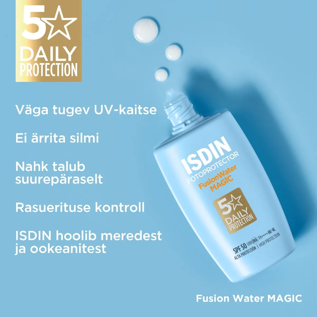 ISDIN SUN PÄIKESEKAITSEEMULSIOON MAGIC NÄOLE SPF50 50ML - Tootepilt 2